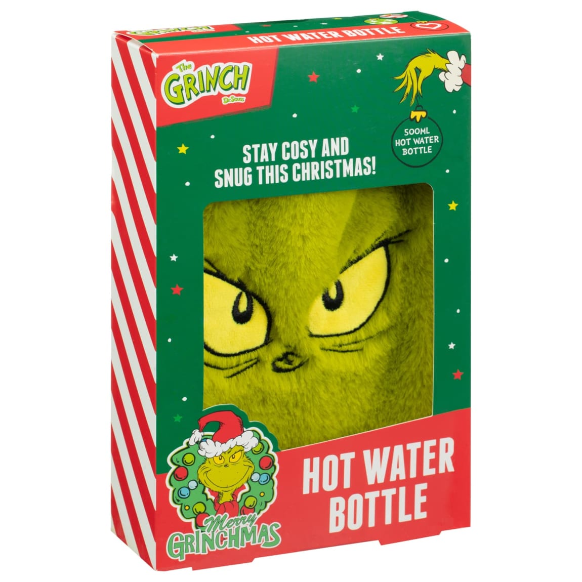 The Grinch Hot Water Bottle 500ml