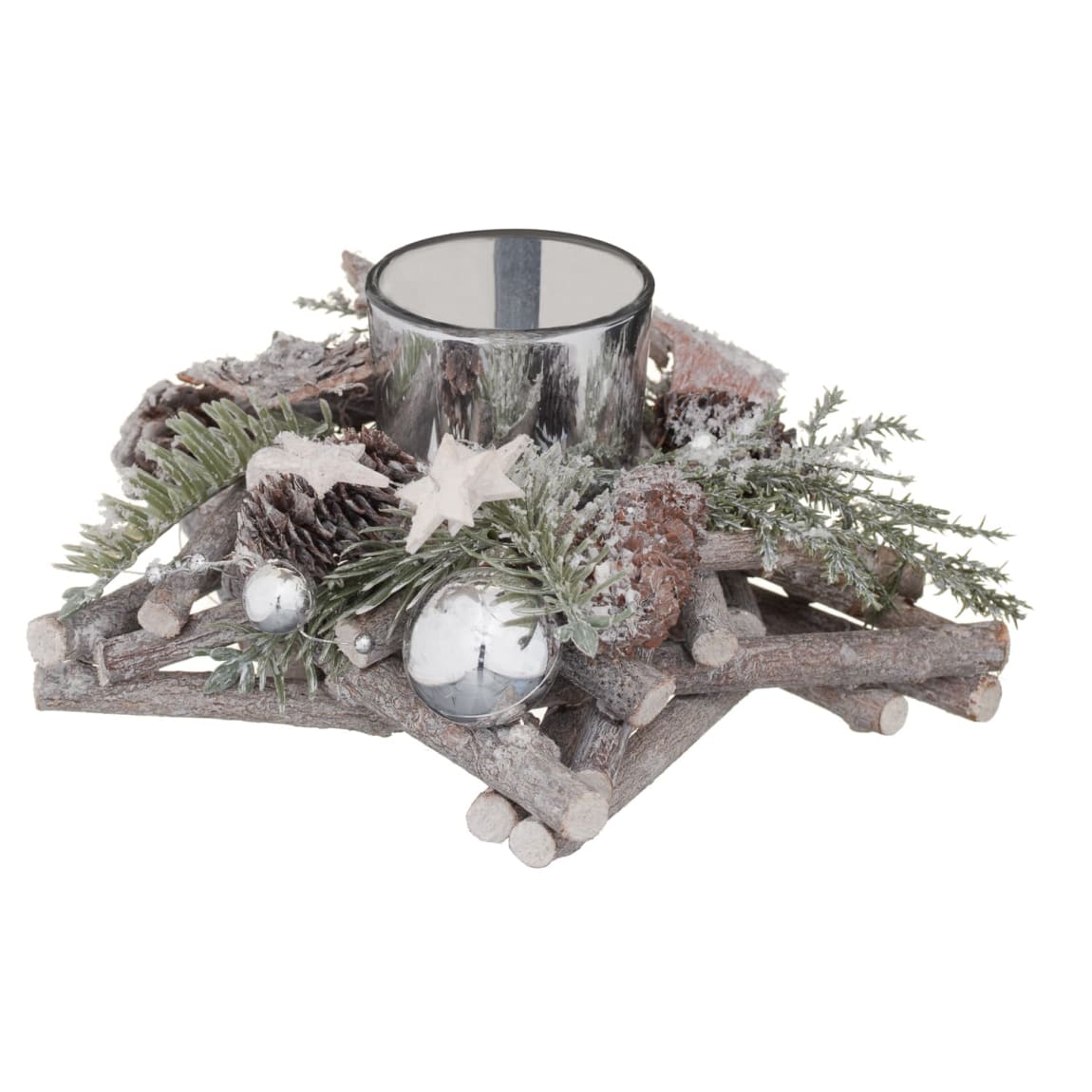 Star Tea Light Holder - White