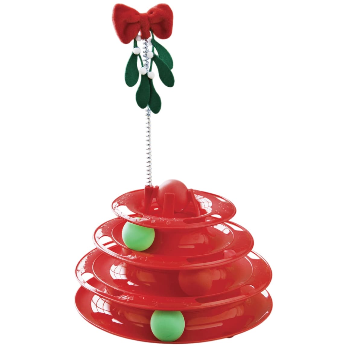 Kittykins Tower Track Ball Chaser Cat Toy