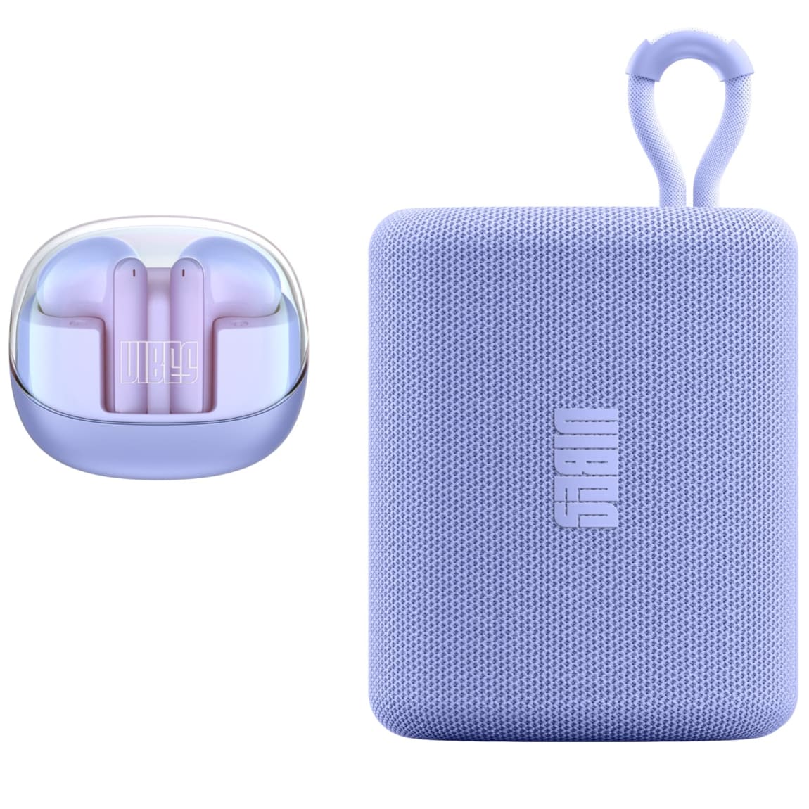 Vibes Bluetooth Speaker and Earbuds - Lilac