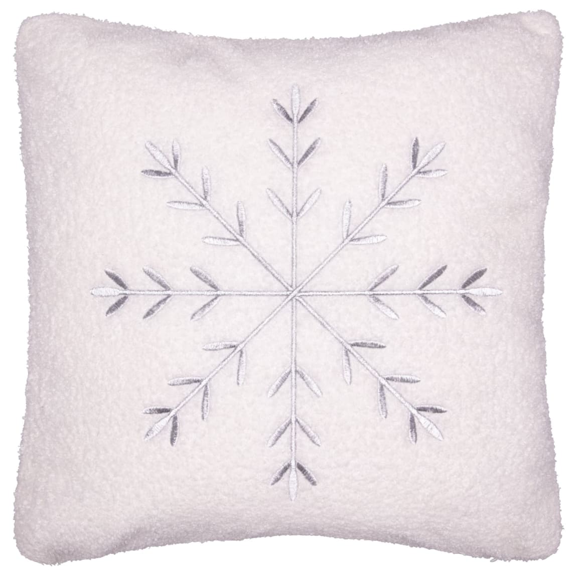 Embroidered Snowflake Cushion
