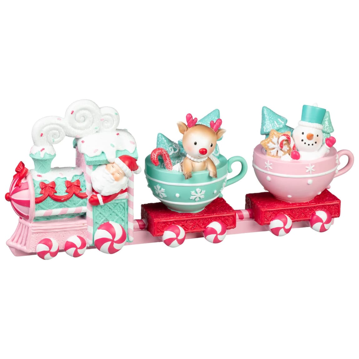All is Bright Candy Cane Train 38cm