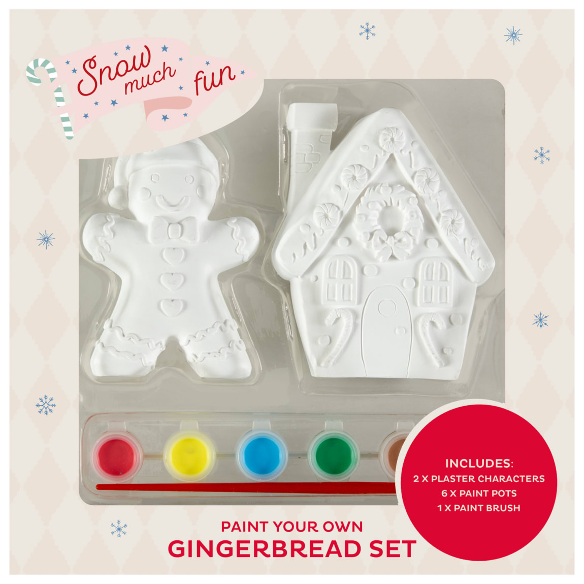 Snow Much Fun Paint Your Own Gingerbread Set