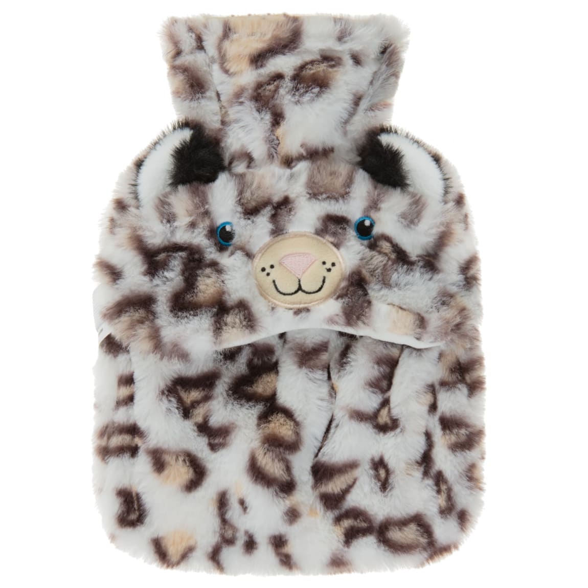 Leopard Hot Water Bottle with Eye Mask