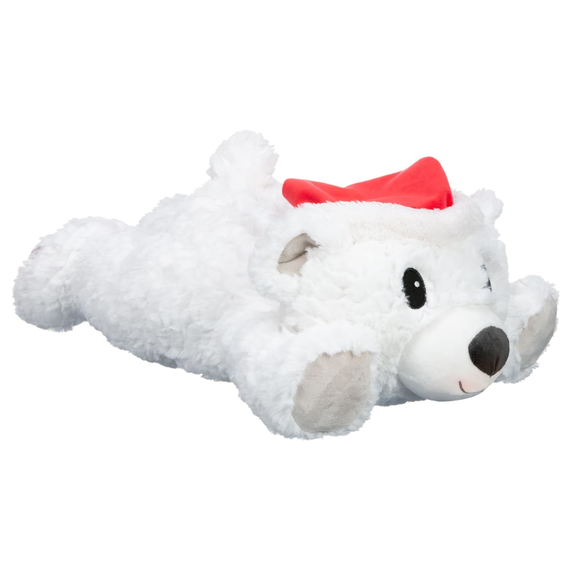 Winter Cuddle Pal With Squeaker - Polar Bear