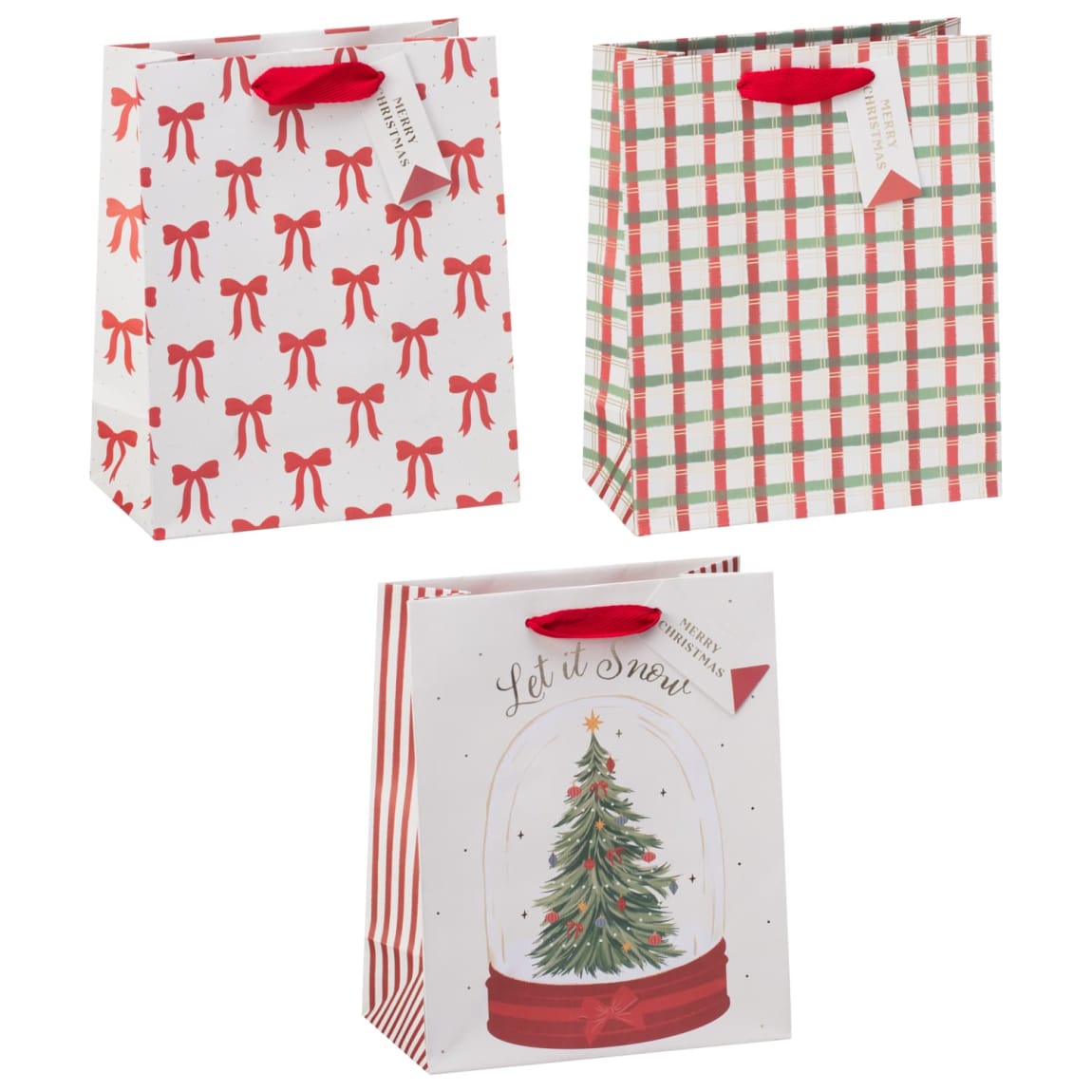 Festive Folklore Medium Gift Bags 3pk