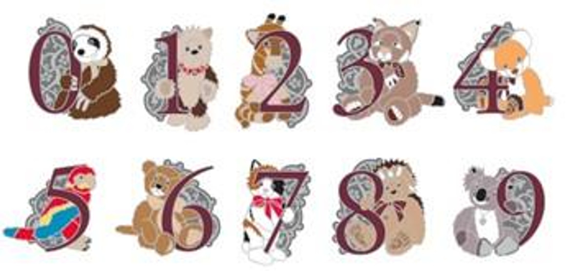 Pin Badge Numbers Bundle