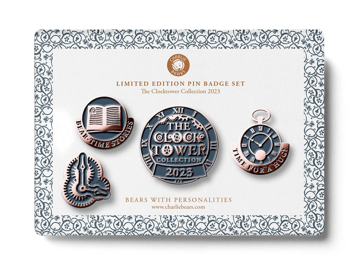 Pin Badge Clock Tower Coll set