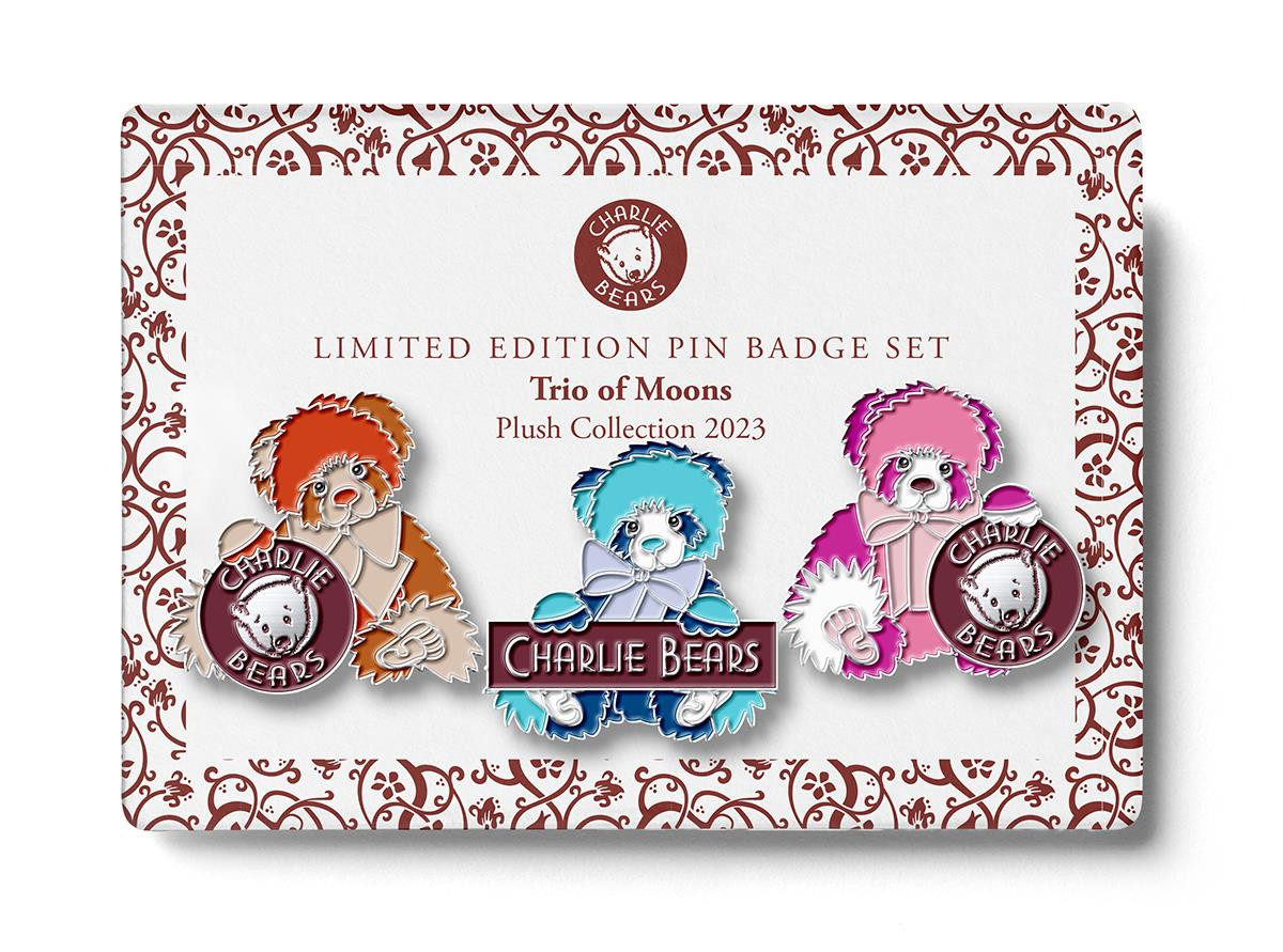 Pin Badge Trio Of Moons Set
