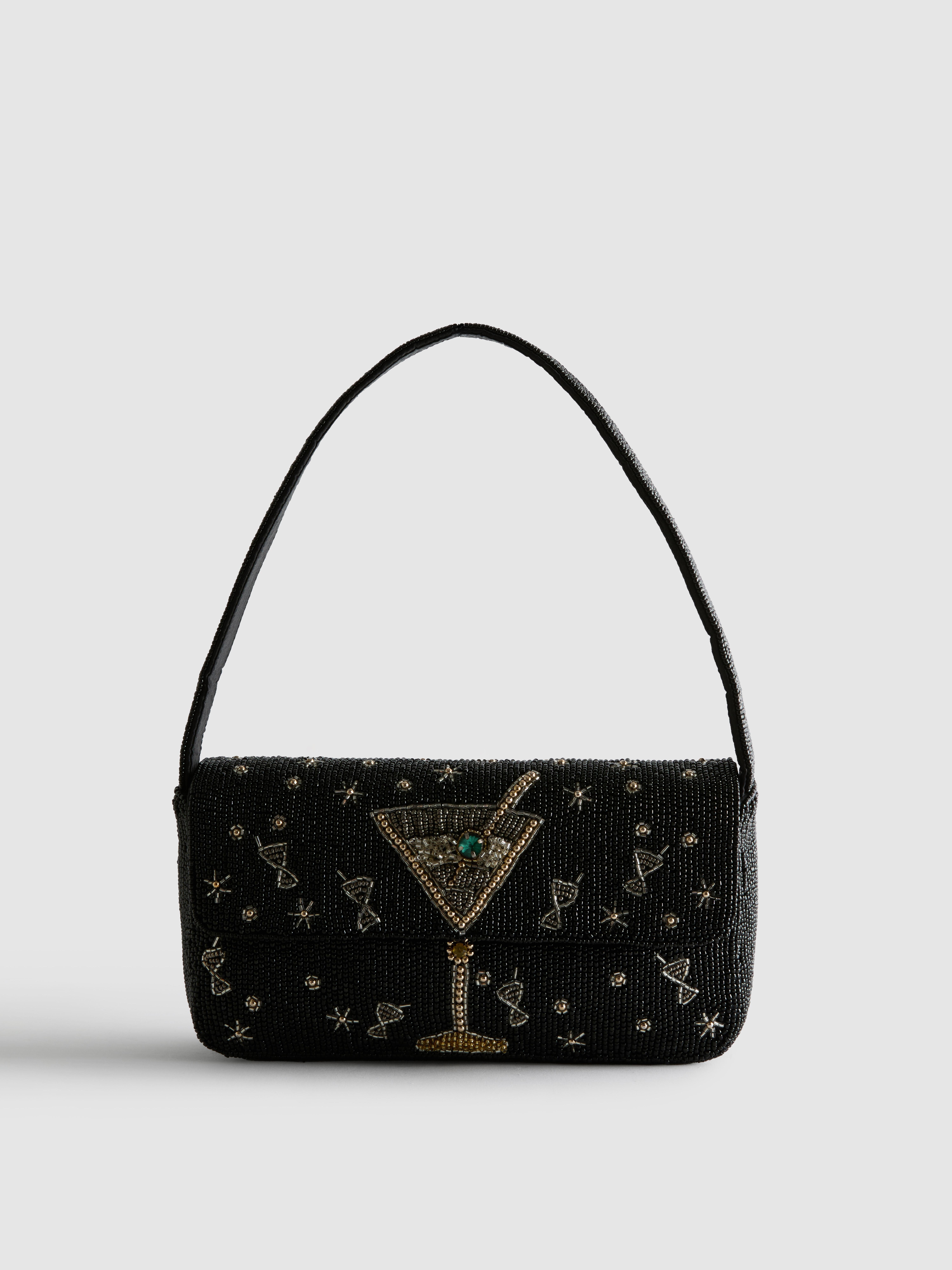 Beaded Mini Shoulder Bag