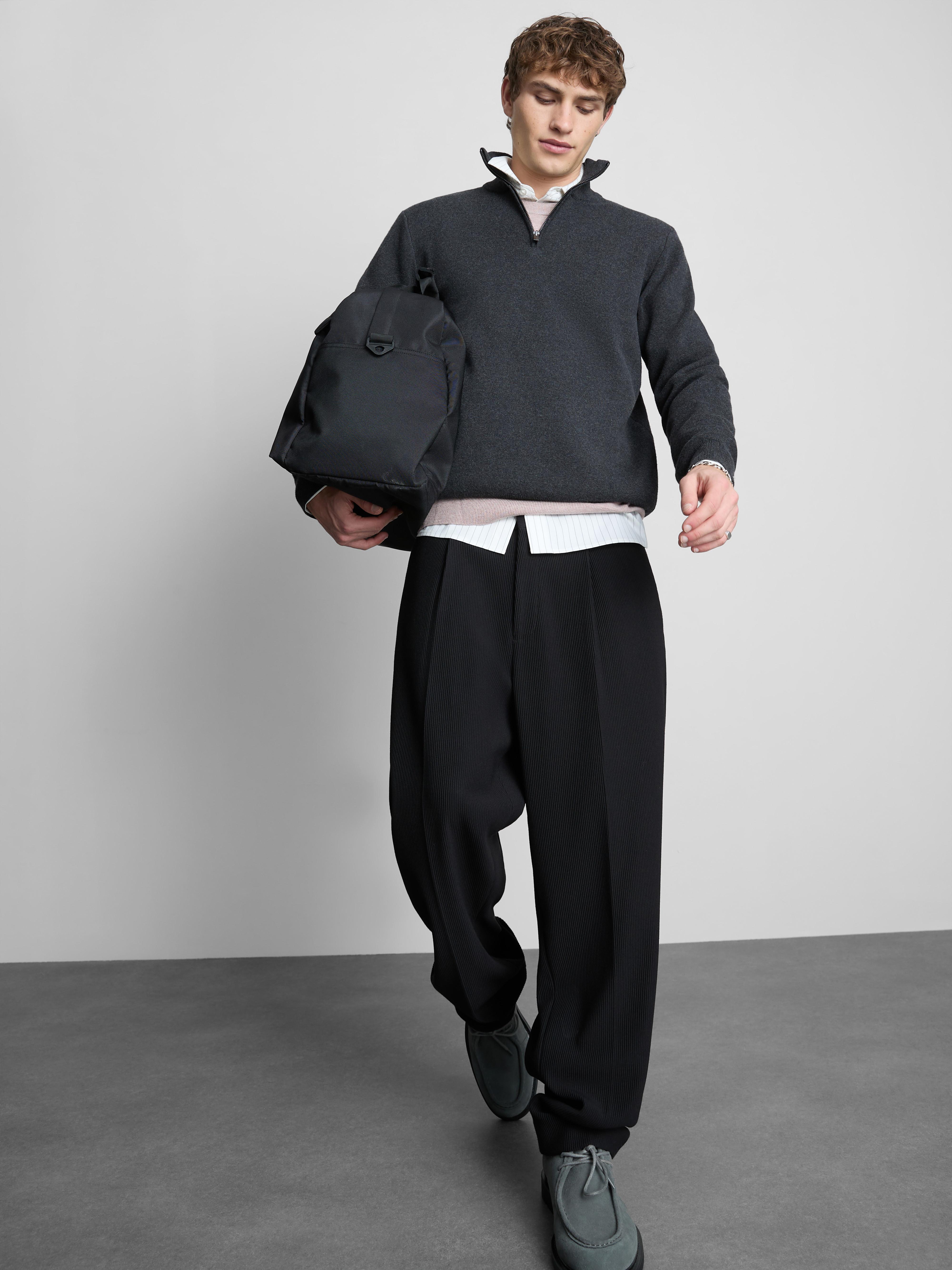 Half-Zip Funnel Neck Sweater