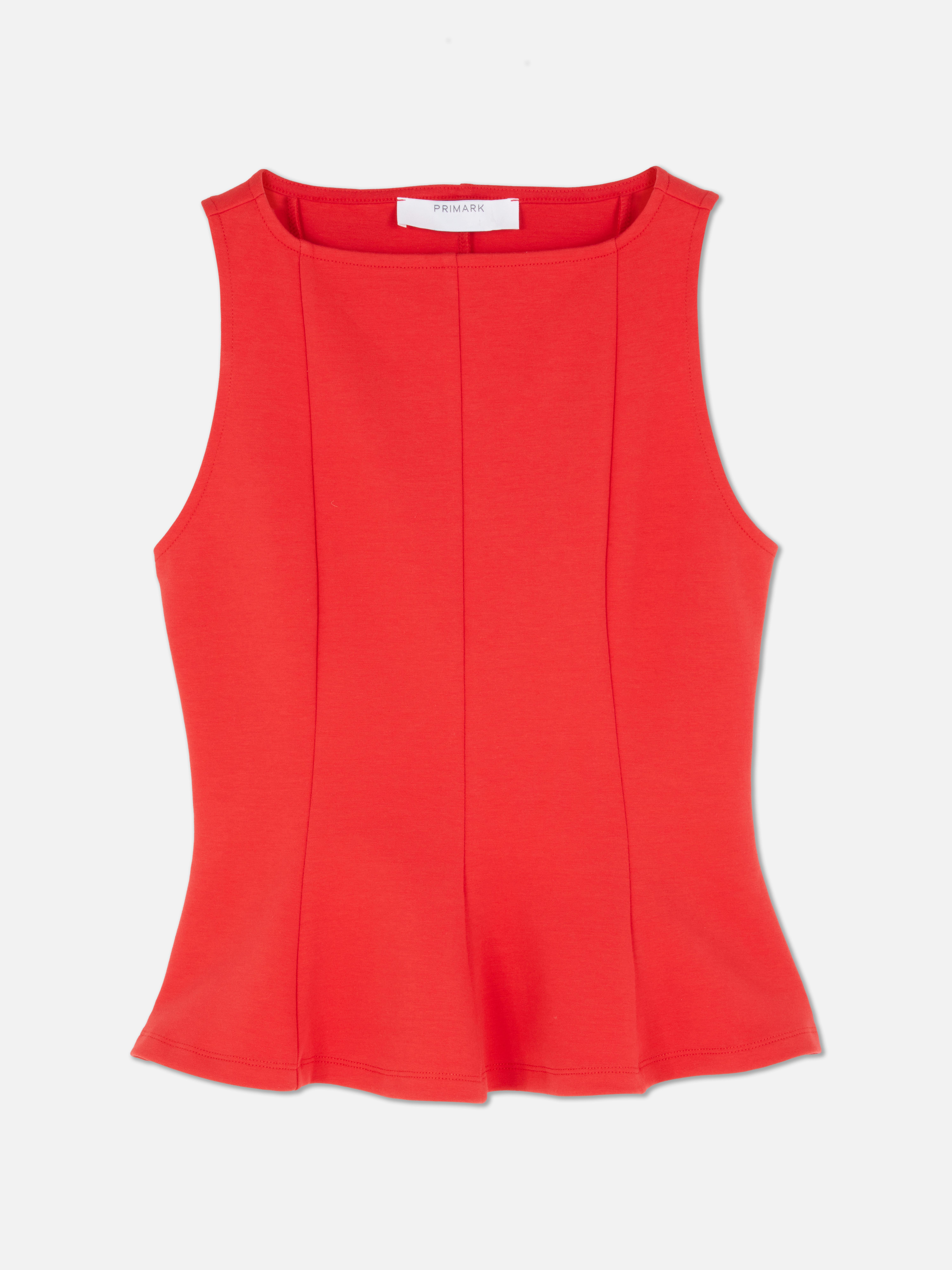Sleeveless Peplum Top