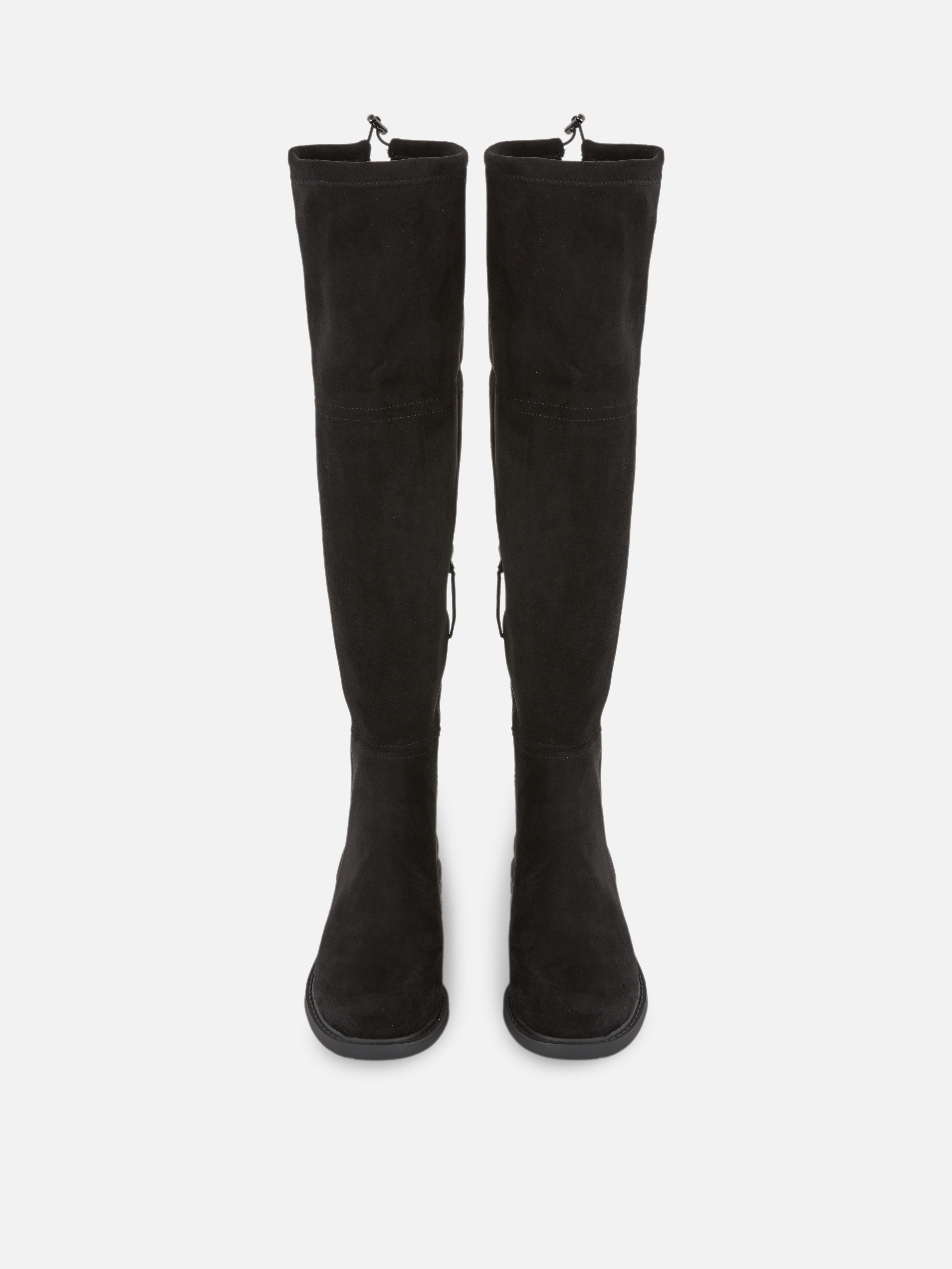 Over The Knee Flat Heel Boots