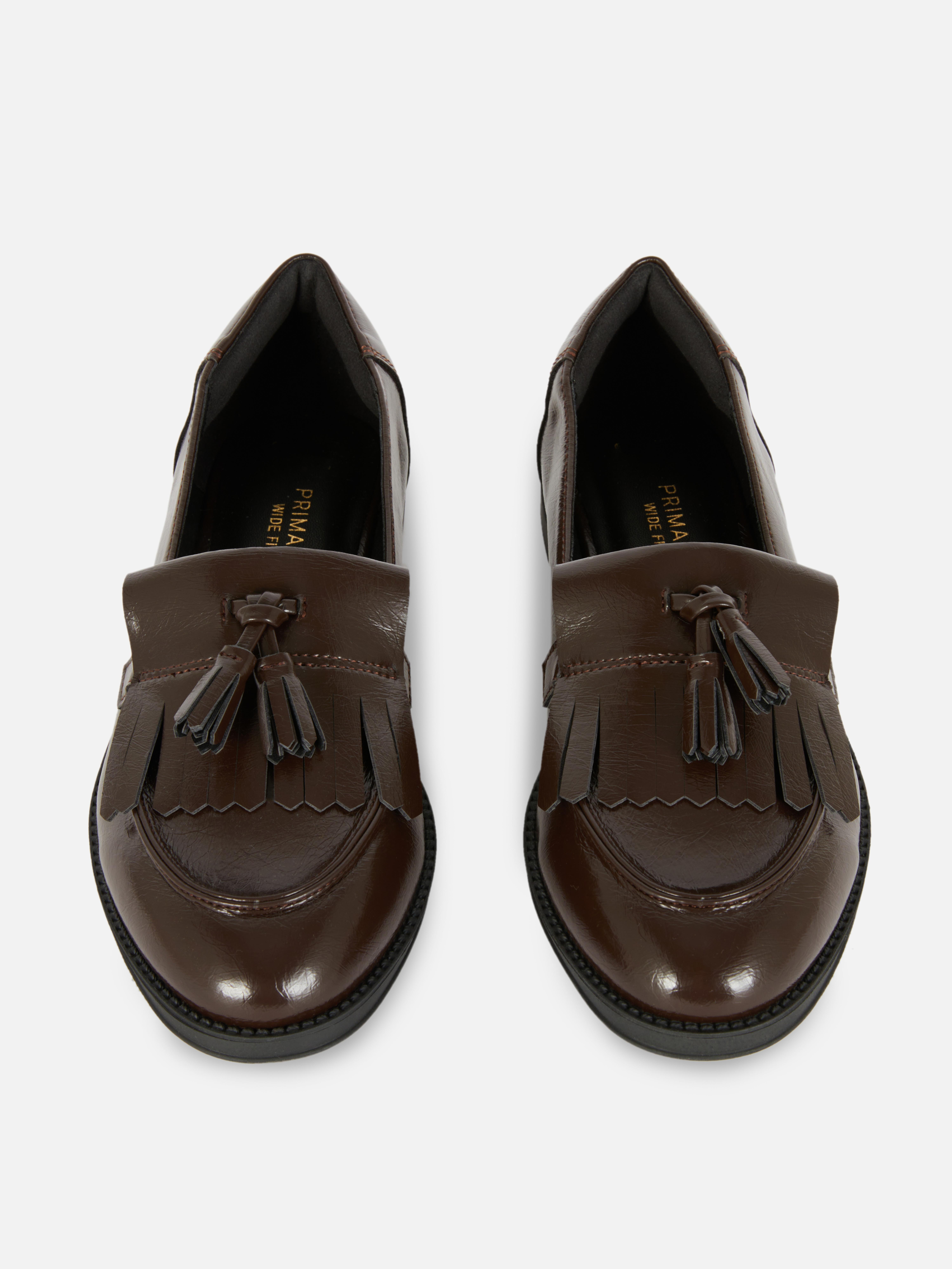 Wide Fit Patent Loafers