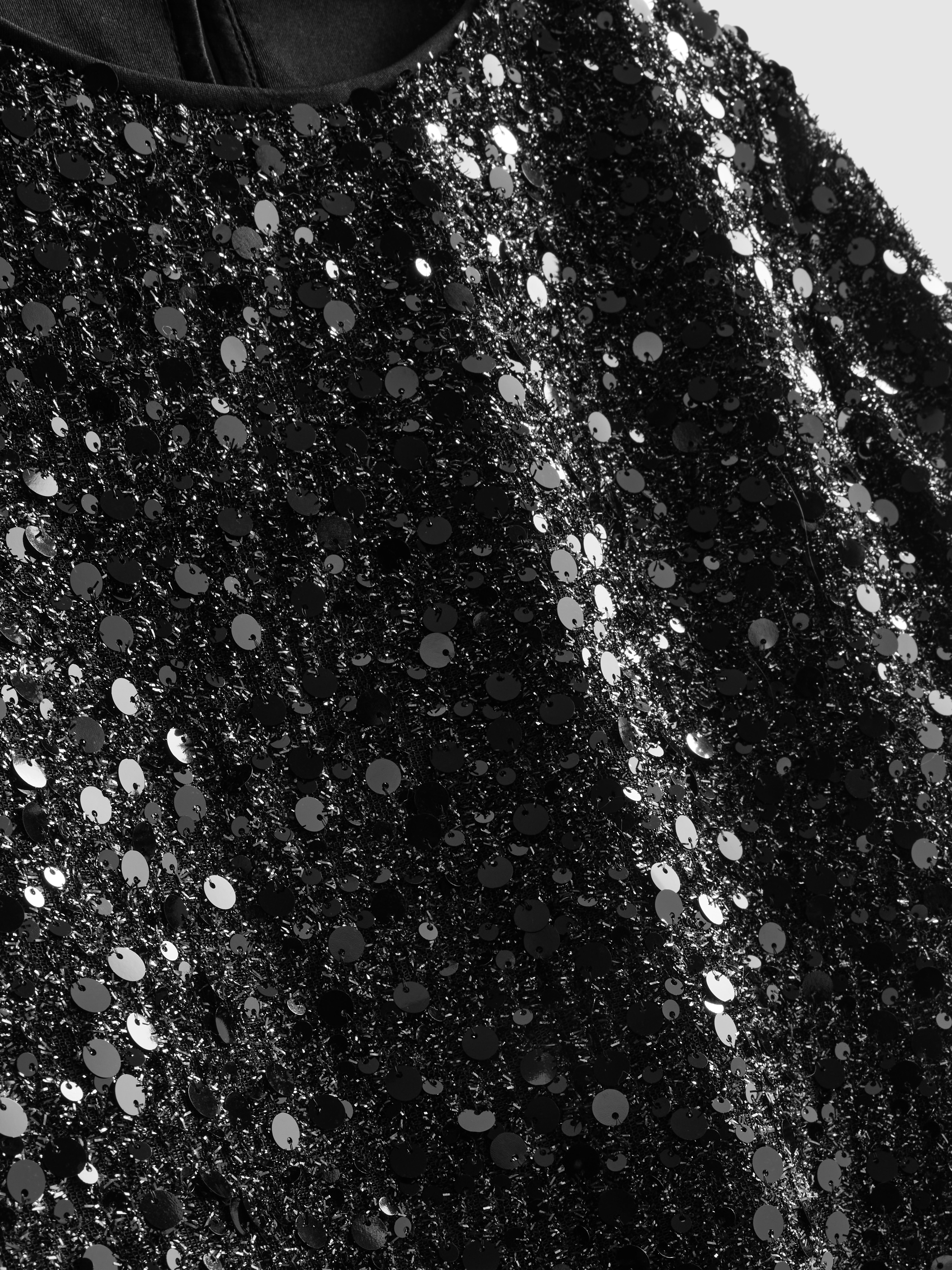 Bell Sleeve Sequin Blouse