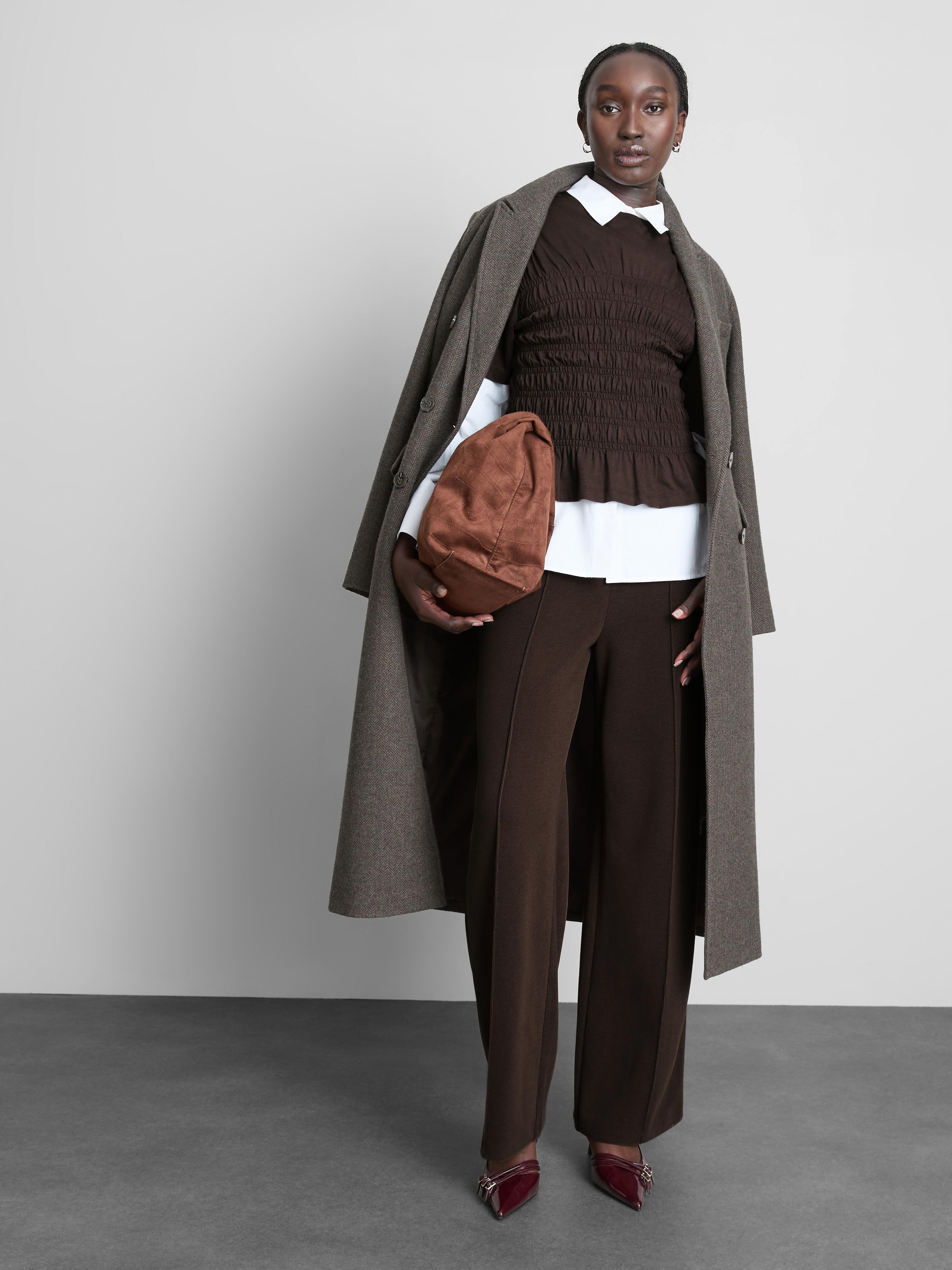 Cotton Shirred Bodice Tee