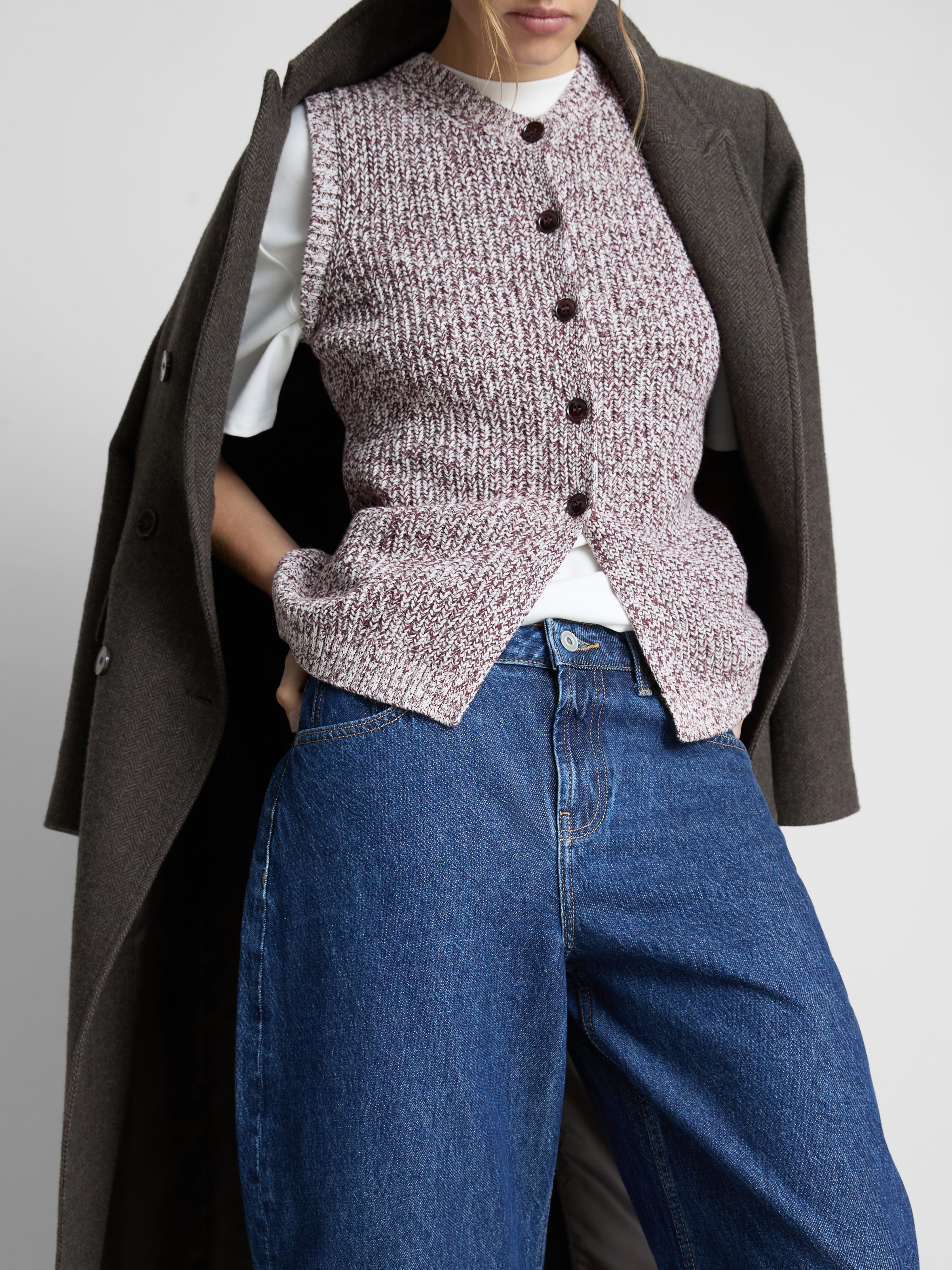 The Edit Mid-Rise Barrel Leg Jeans