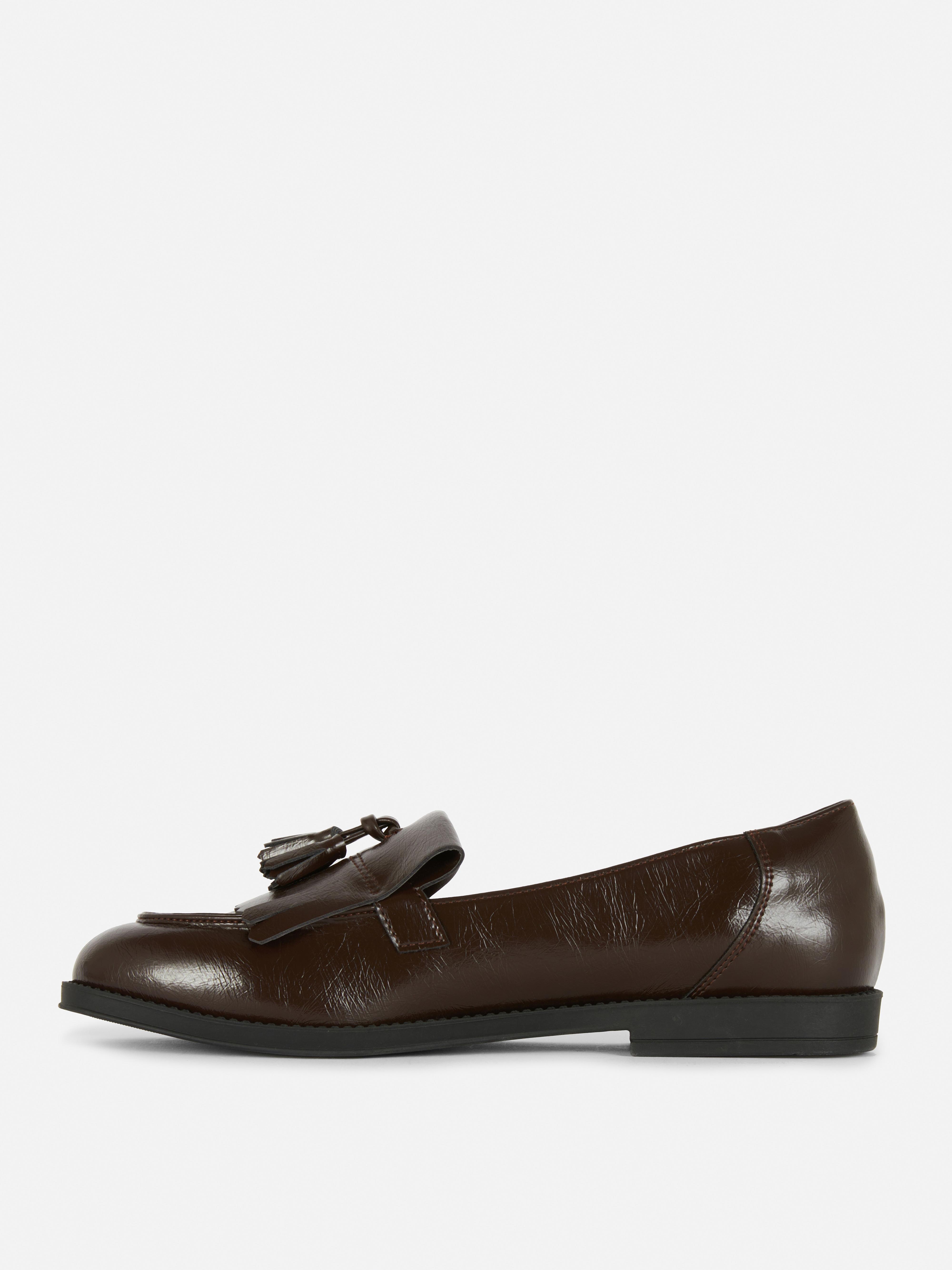 Wide Fit Patent Loafers