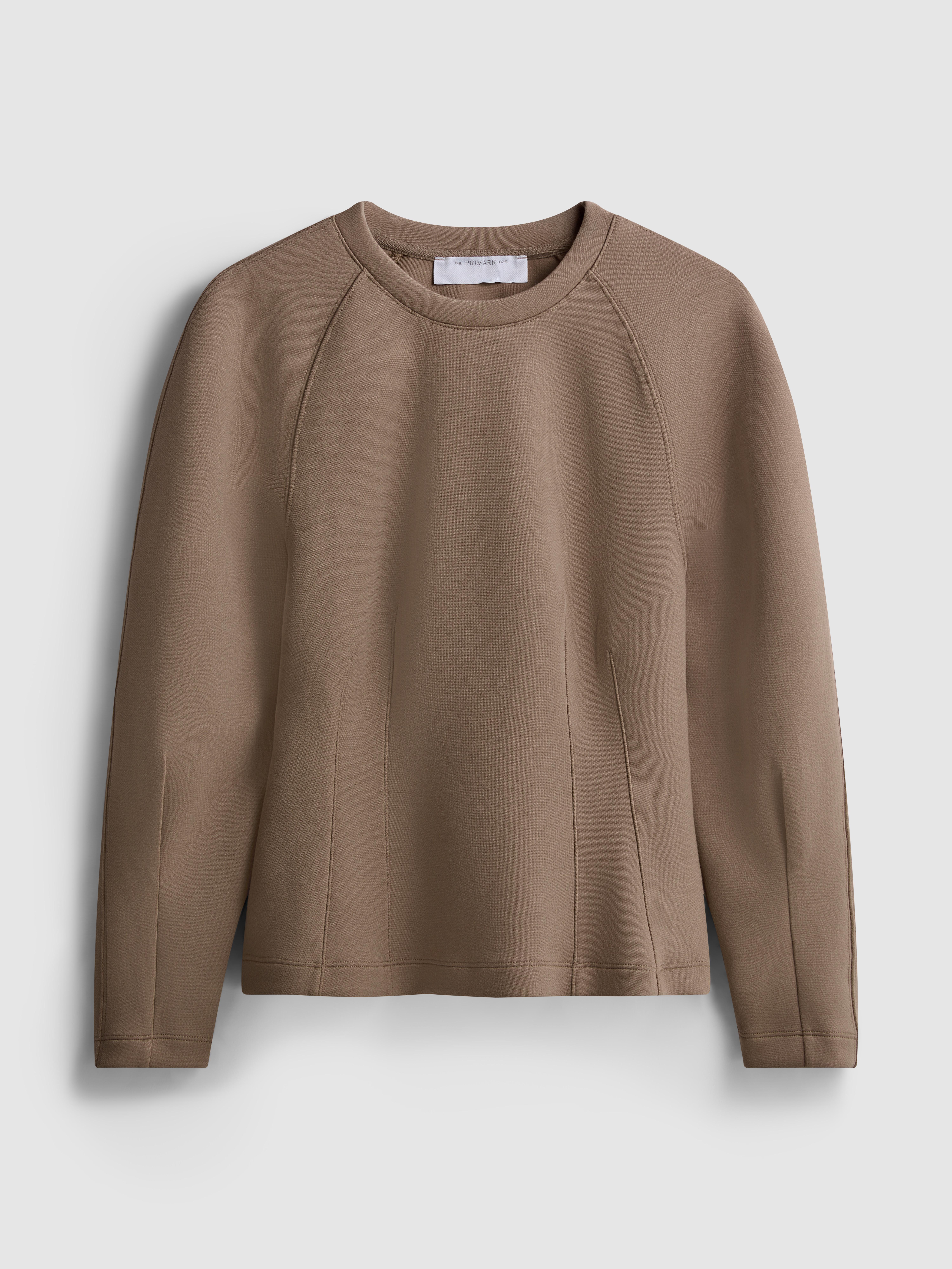 The Edit Structured Crew Neck Sweater