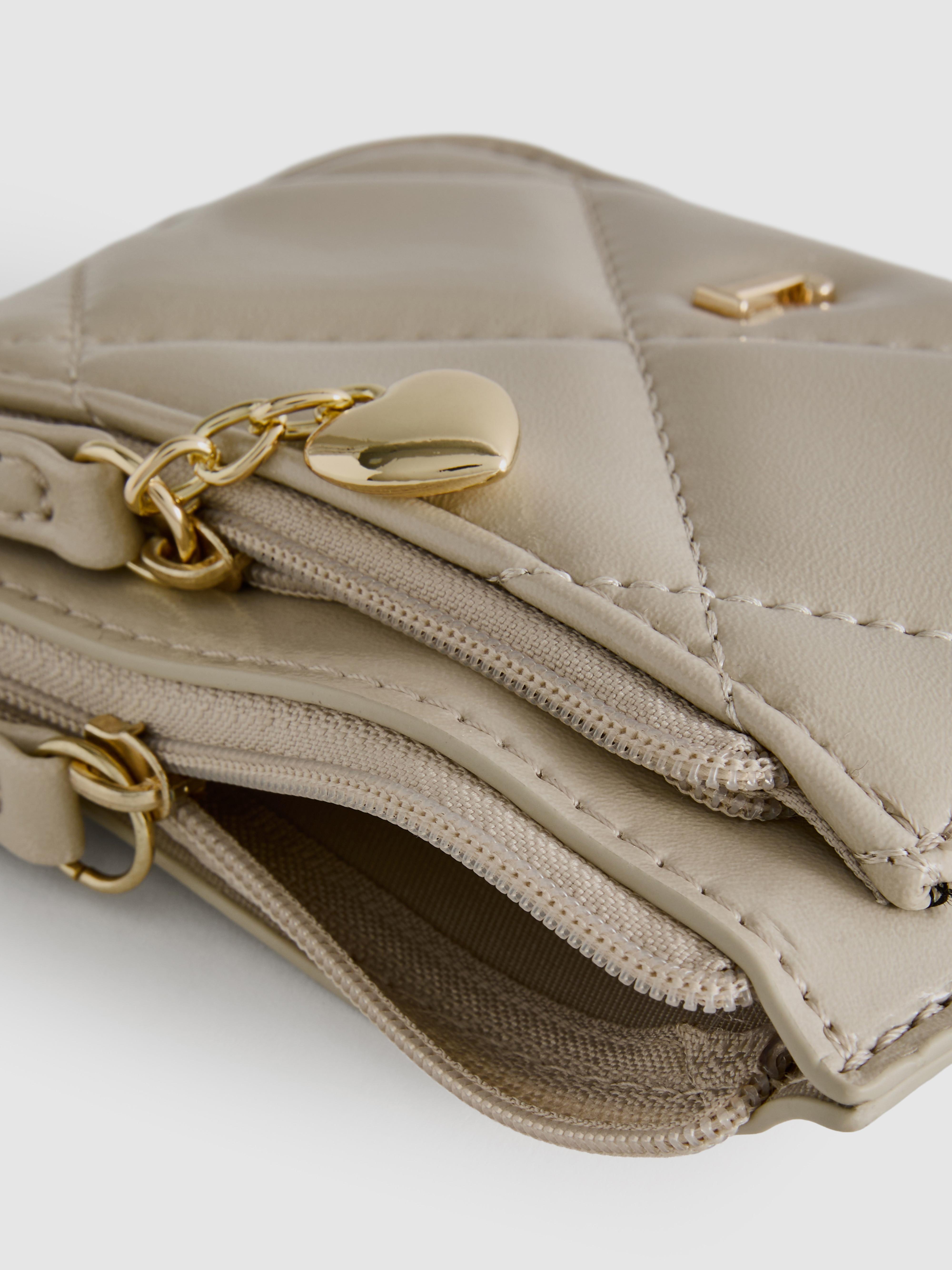 Quilted Initial Coin Purse