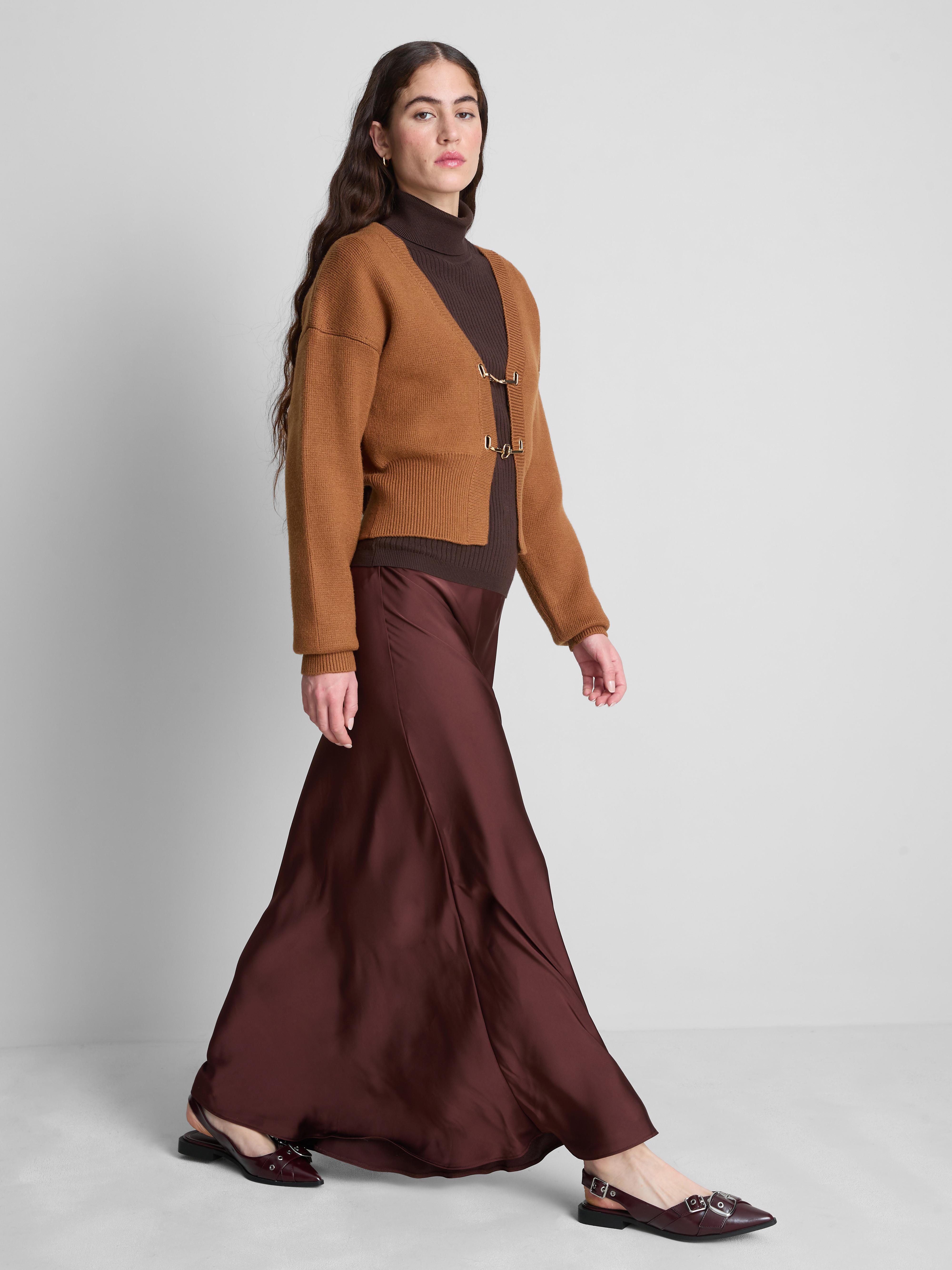 Sculpted Buckle Detail Cardigan