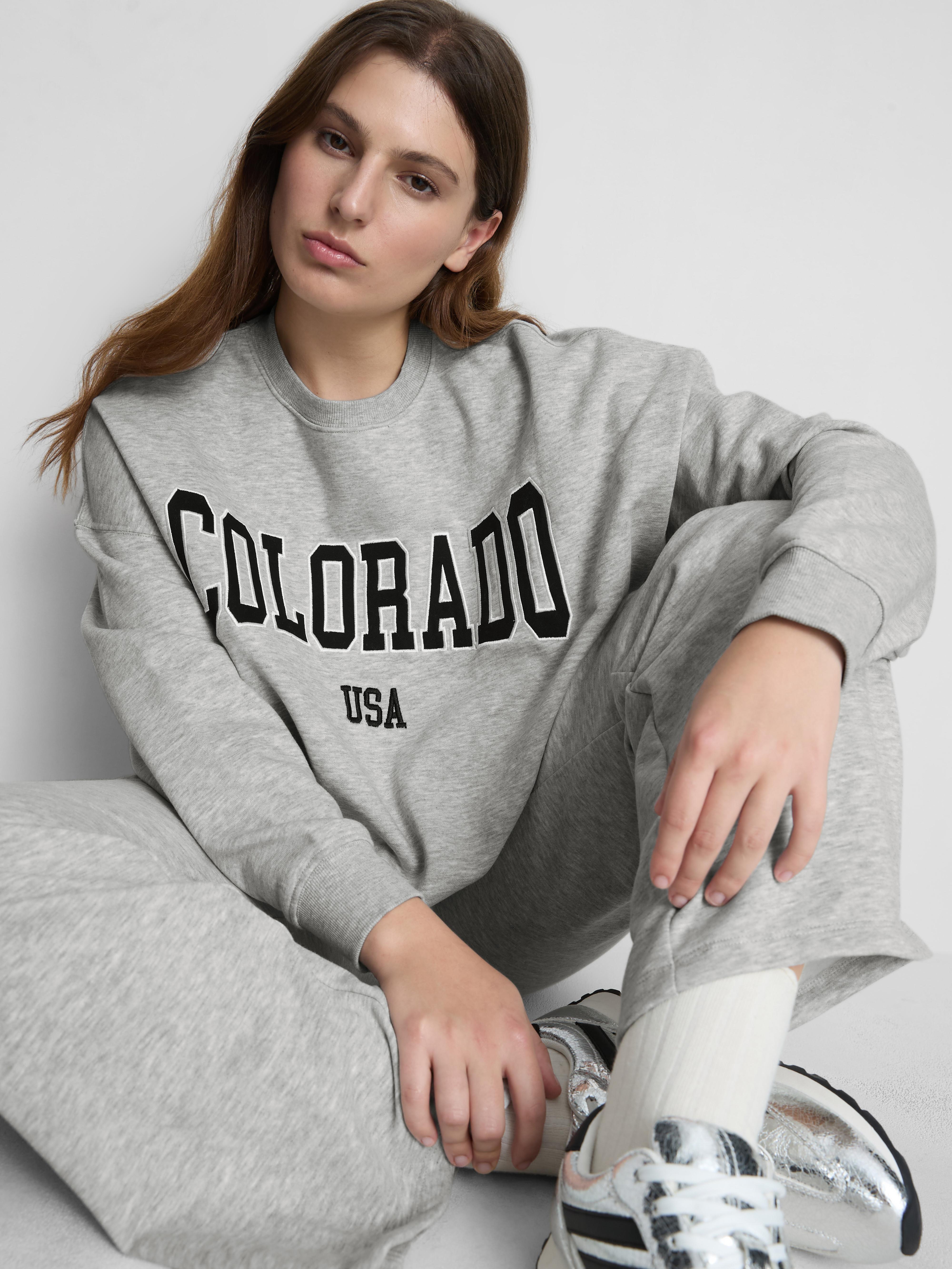 Cotton Rich Oversized Colorado Sweatshirt