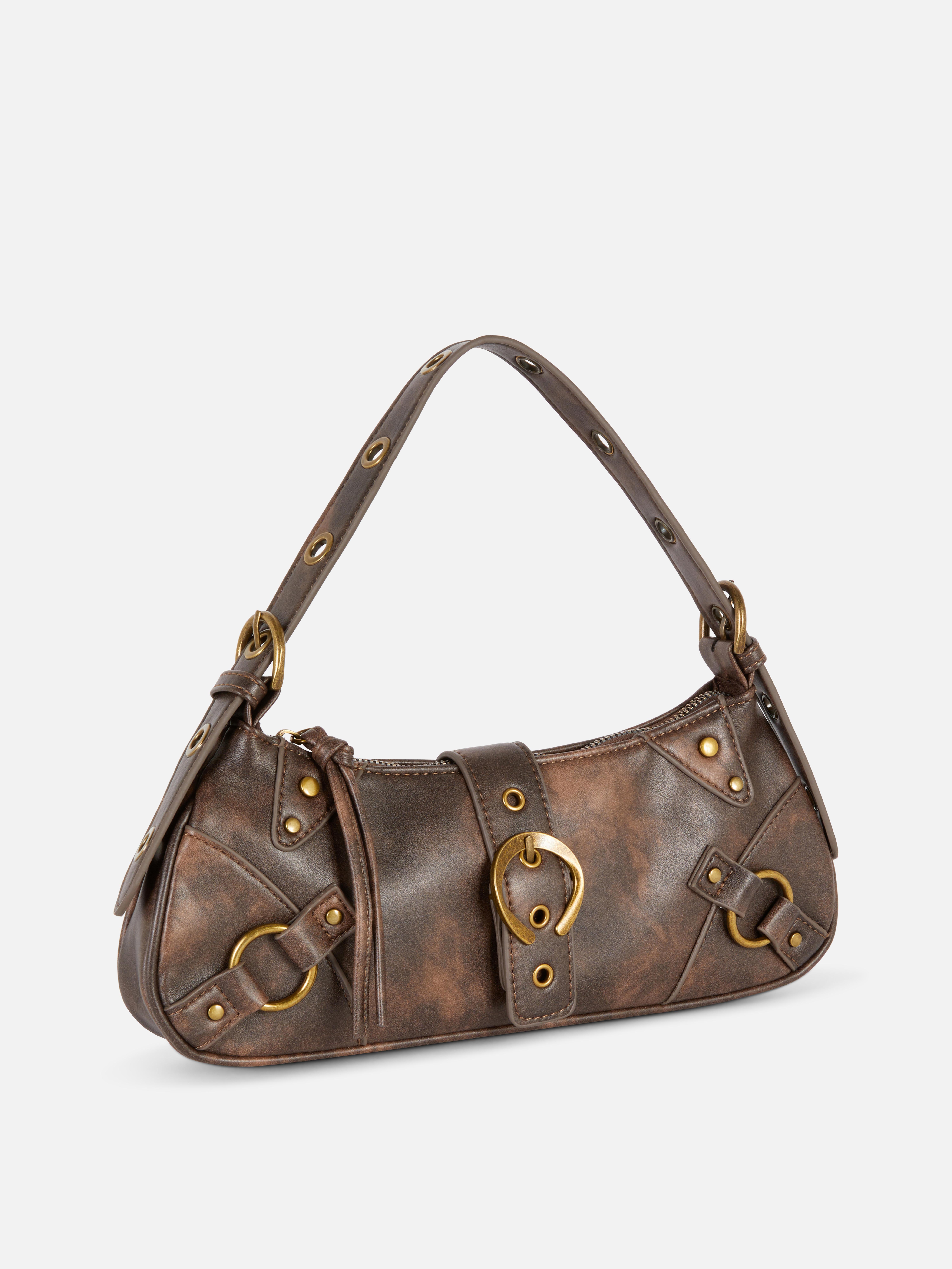 Distressed Detail Shoulder Bag