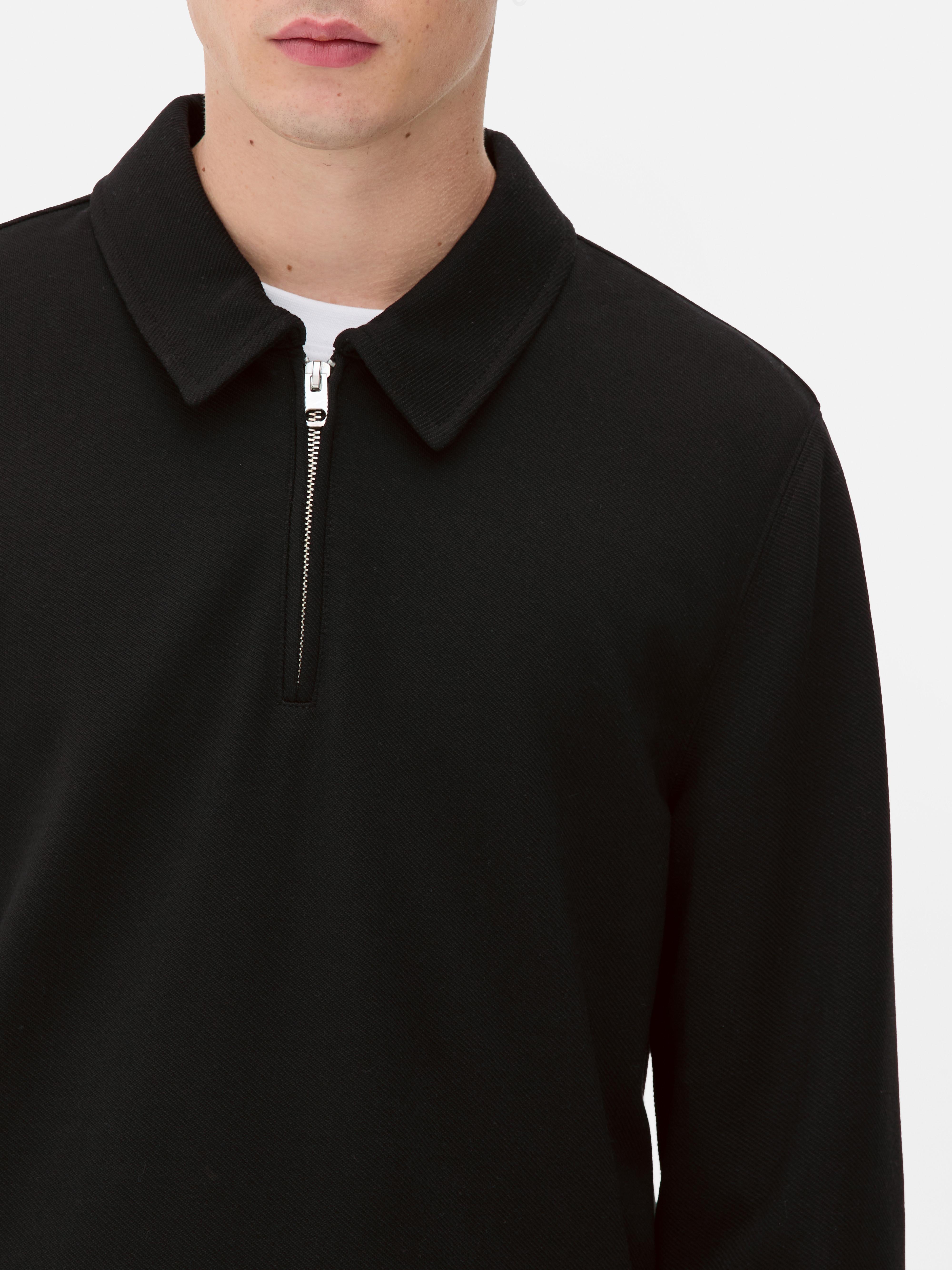 Twill Long Sleeve Polo Shirt