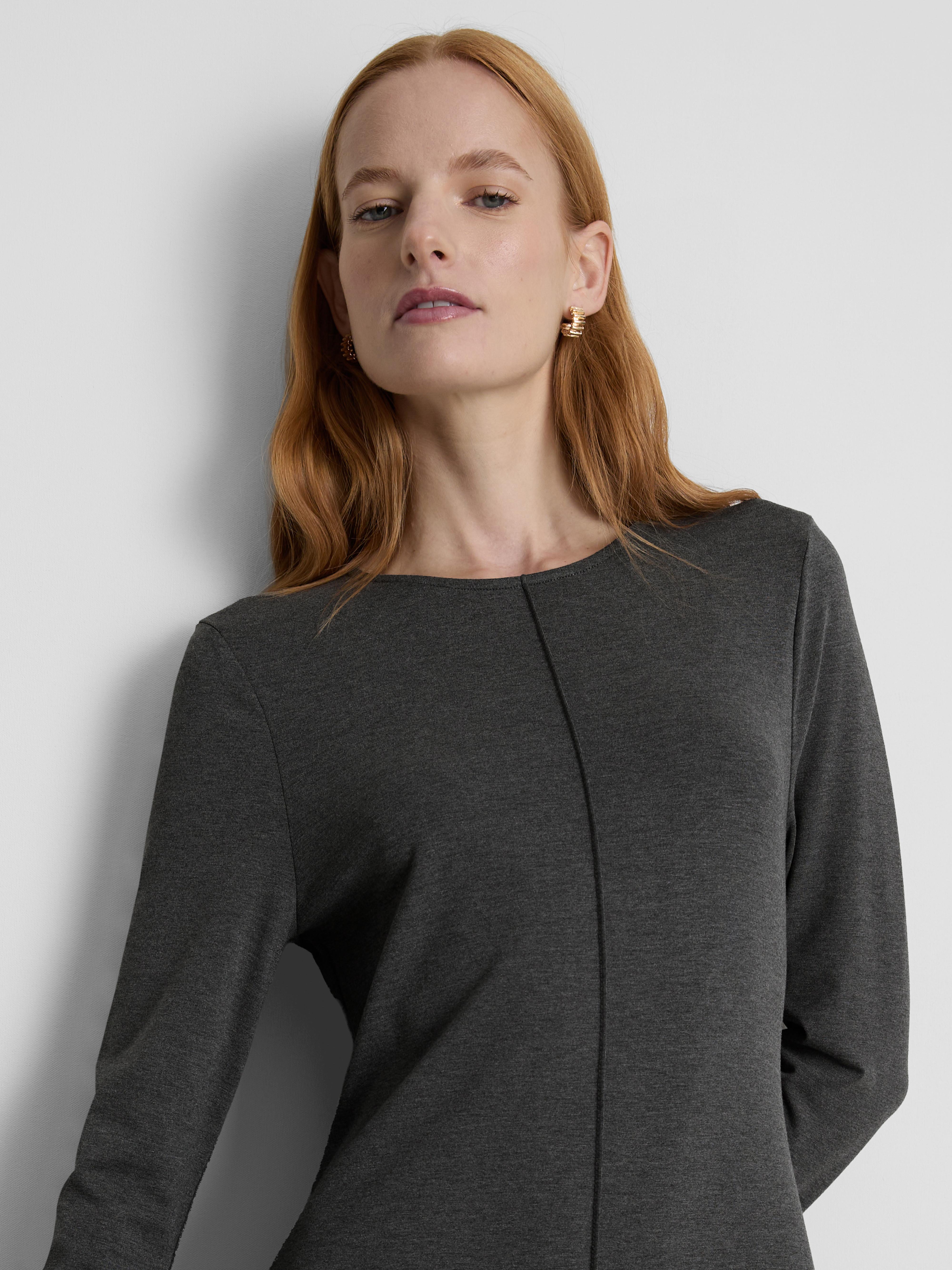 Paula Echevarría Vertical Seam Midi Dress