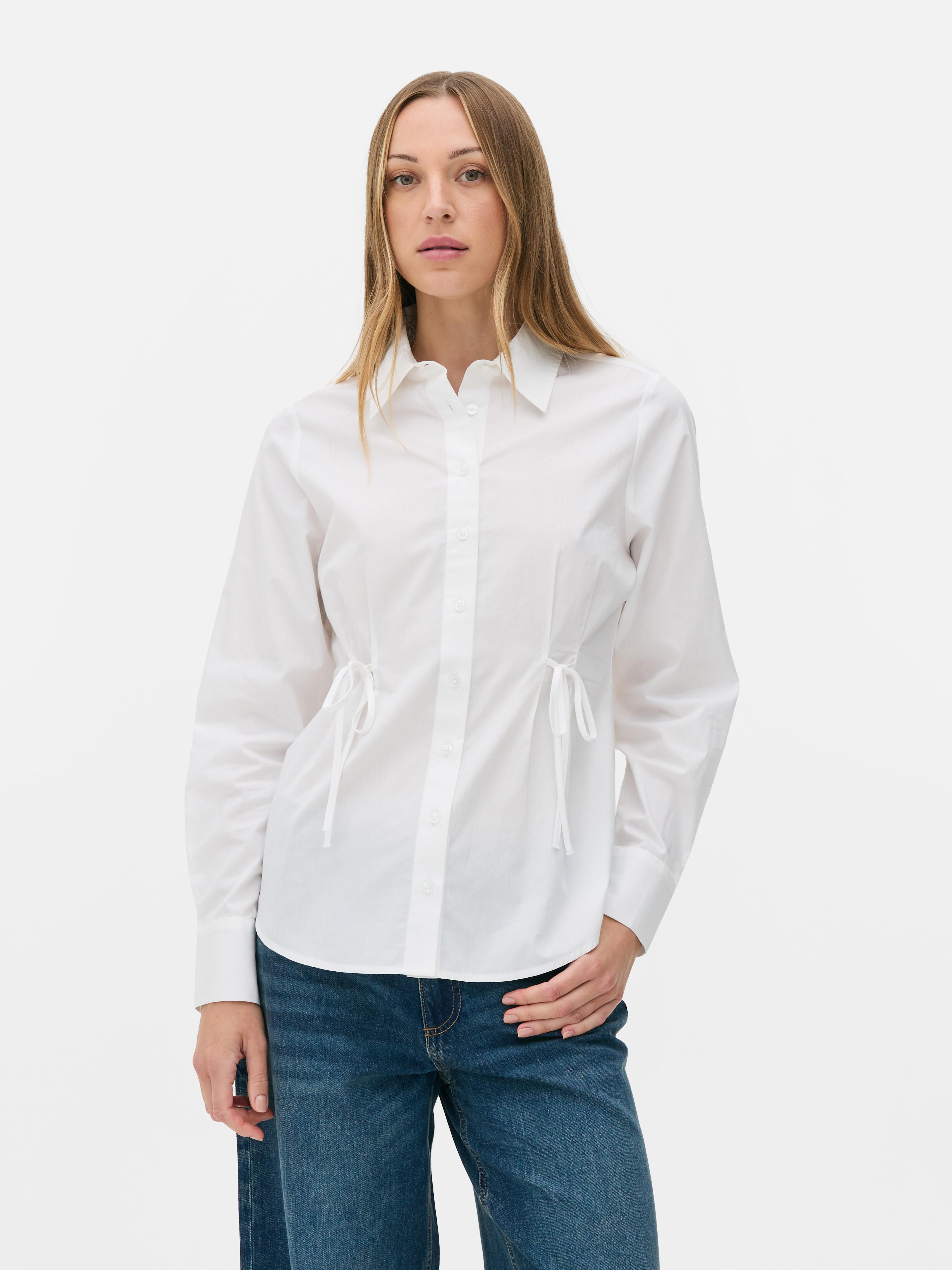 Rita Ora Cinch Detail Shirt