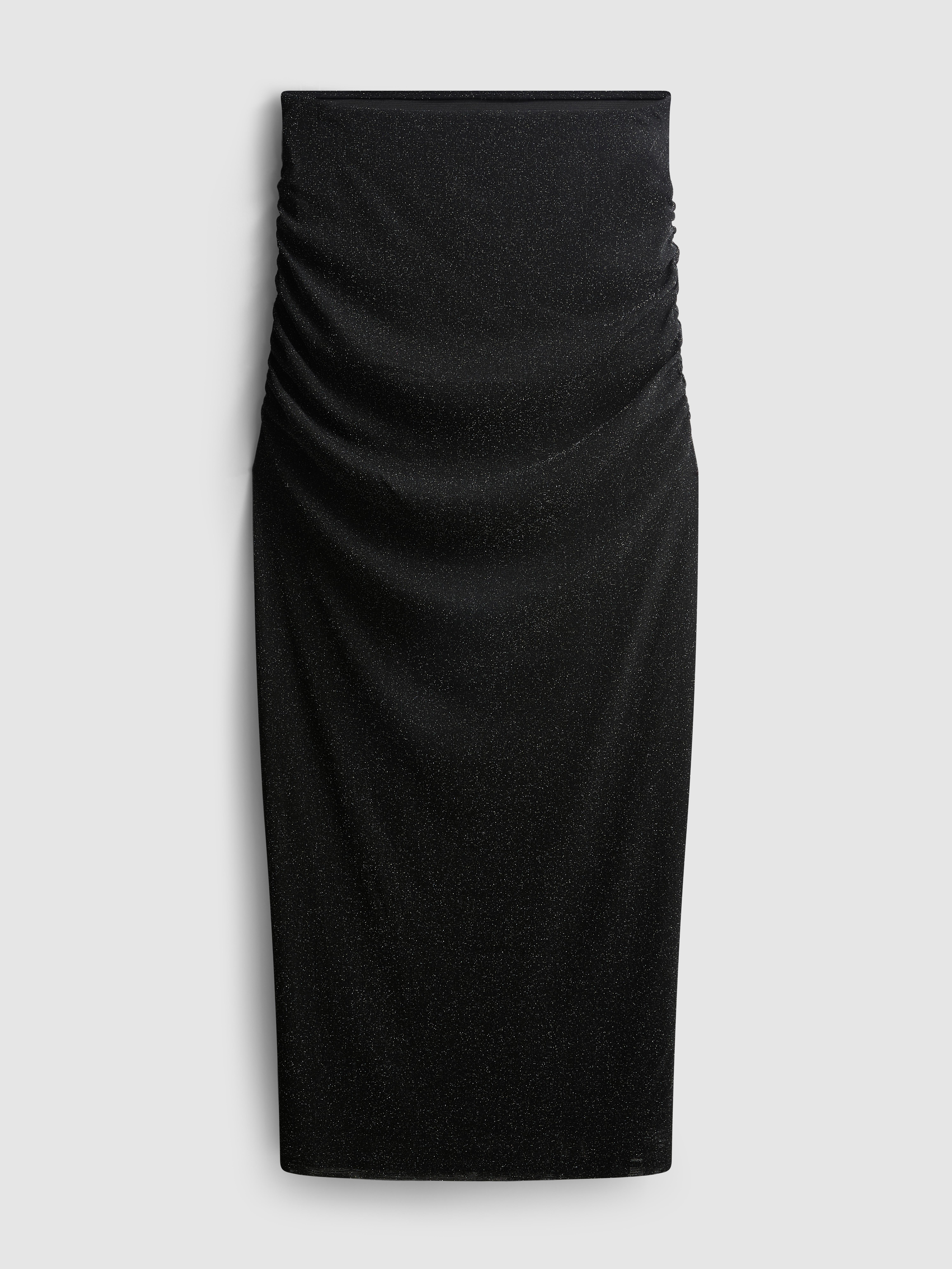 Long Sparkly Knitted Skirt