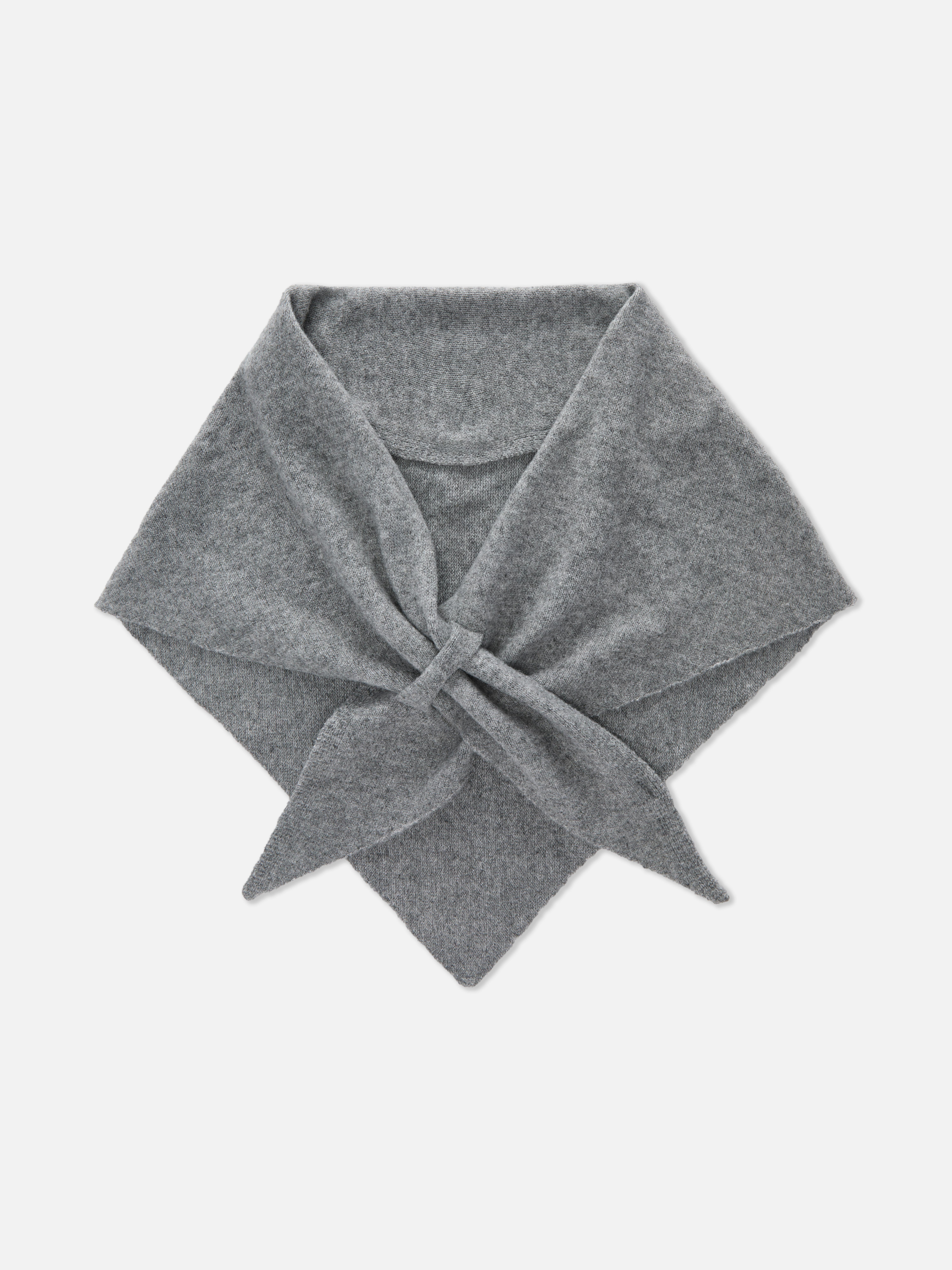 Knitted Triangle Scarf