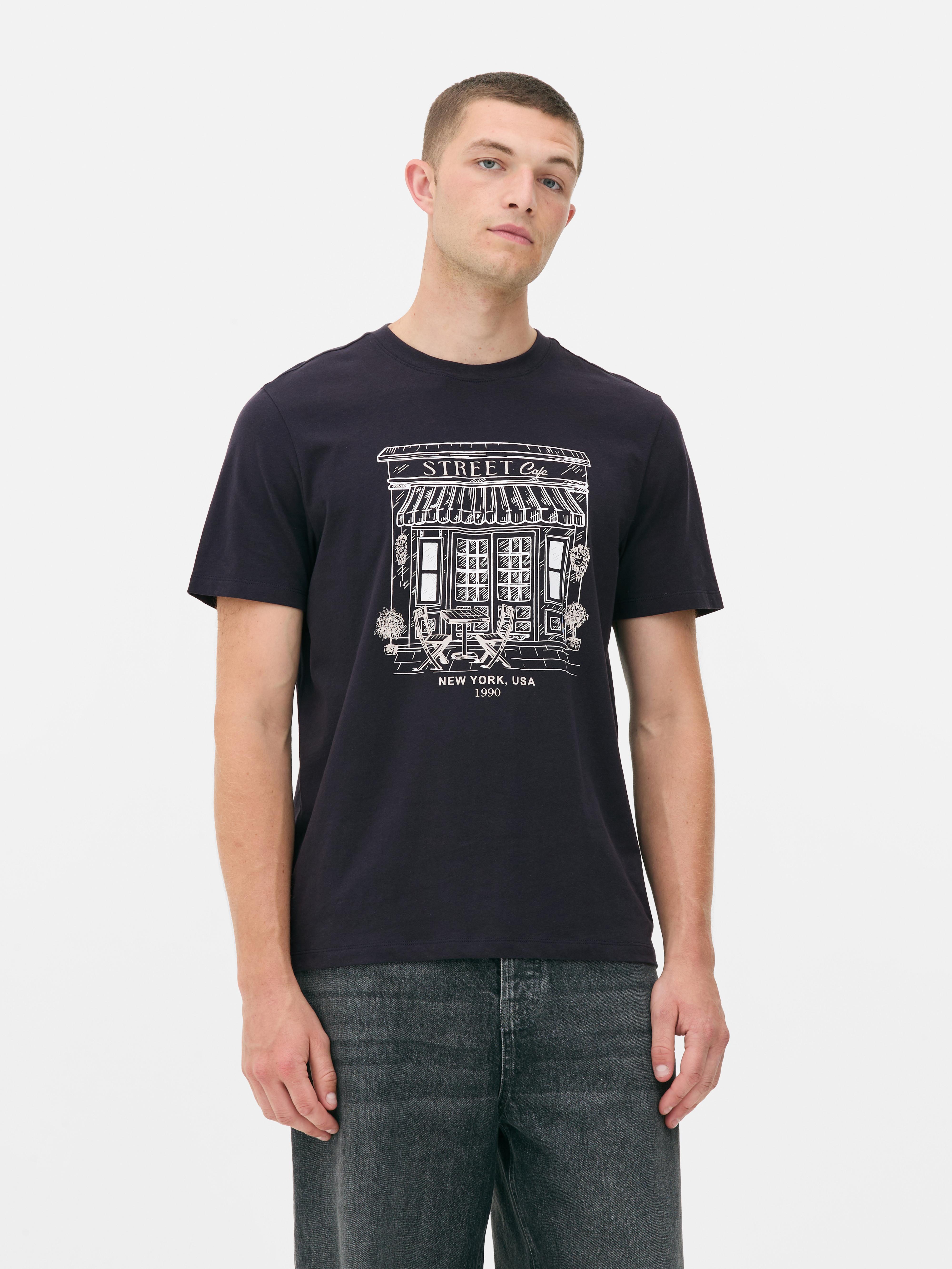 Cafe Graphic T-Shirt