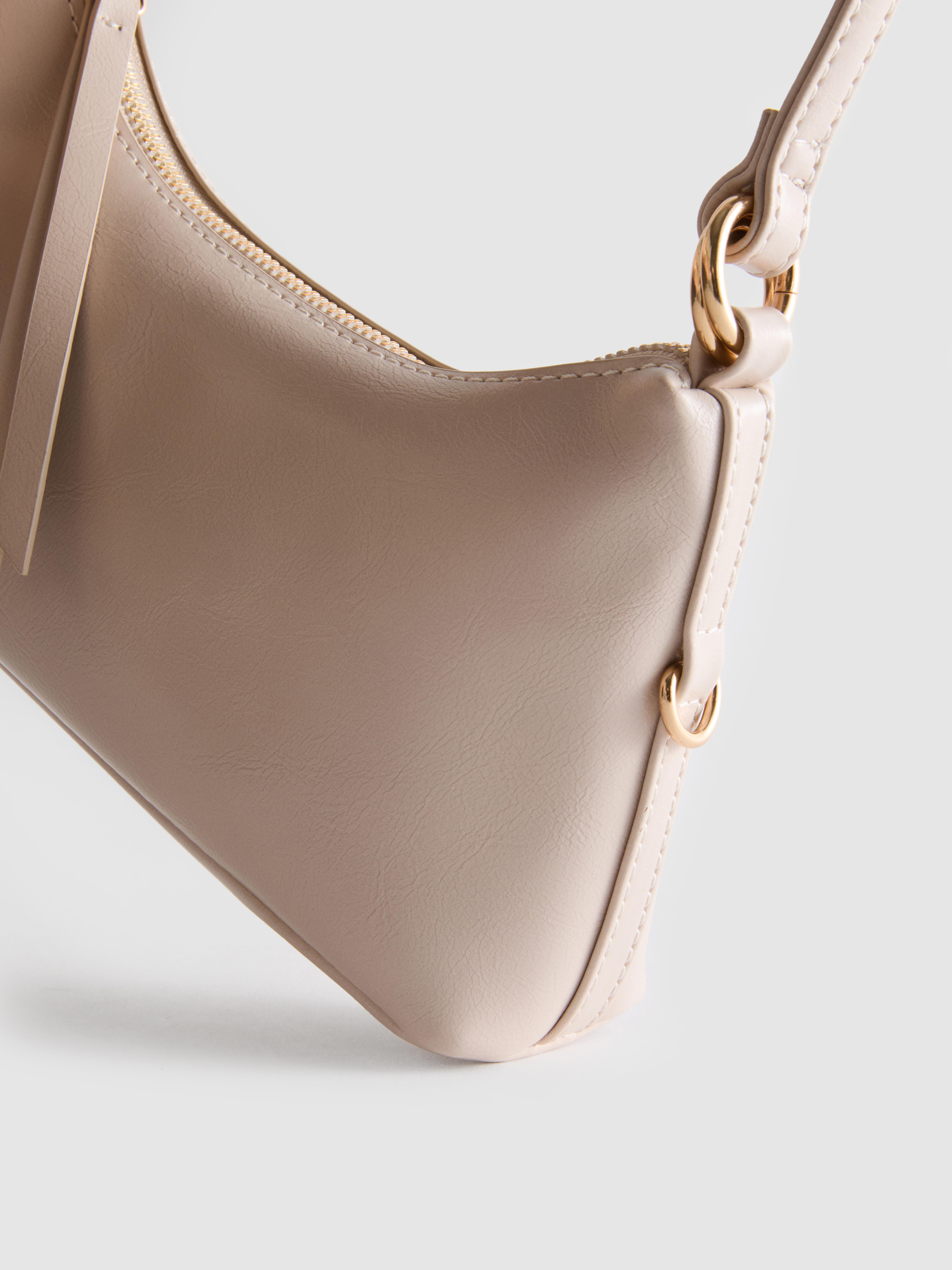 Faux Leather Shoulder Bag