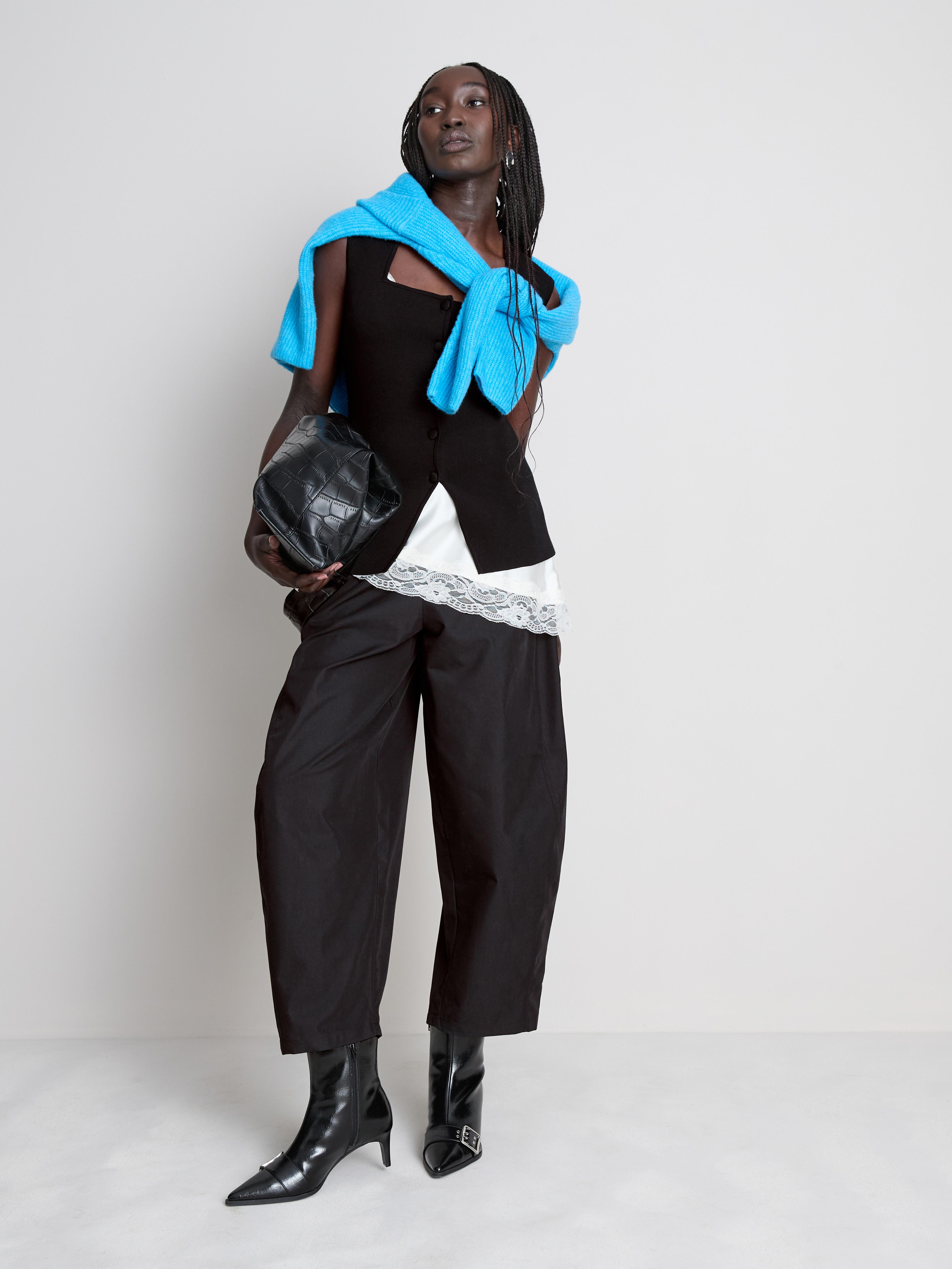 Sculpted Square Neck Waistcoat