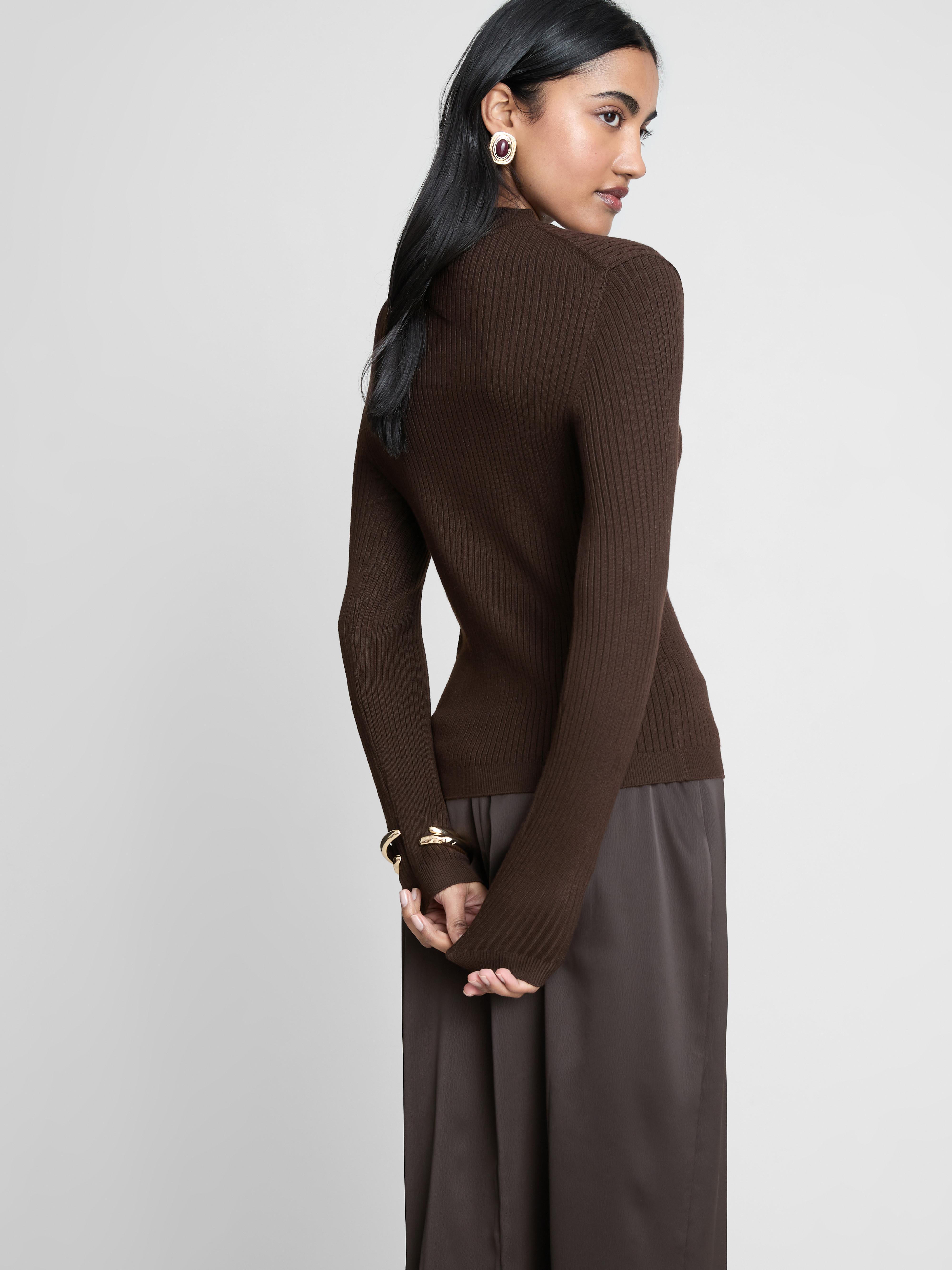 Ribbed Turtleneck Sweater