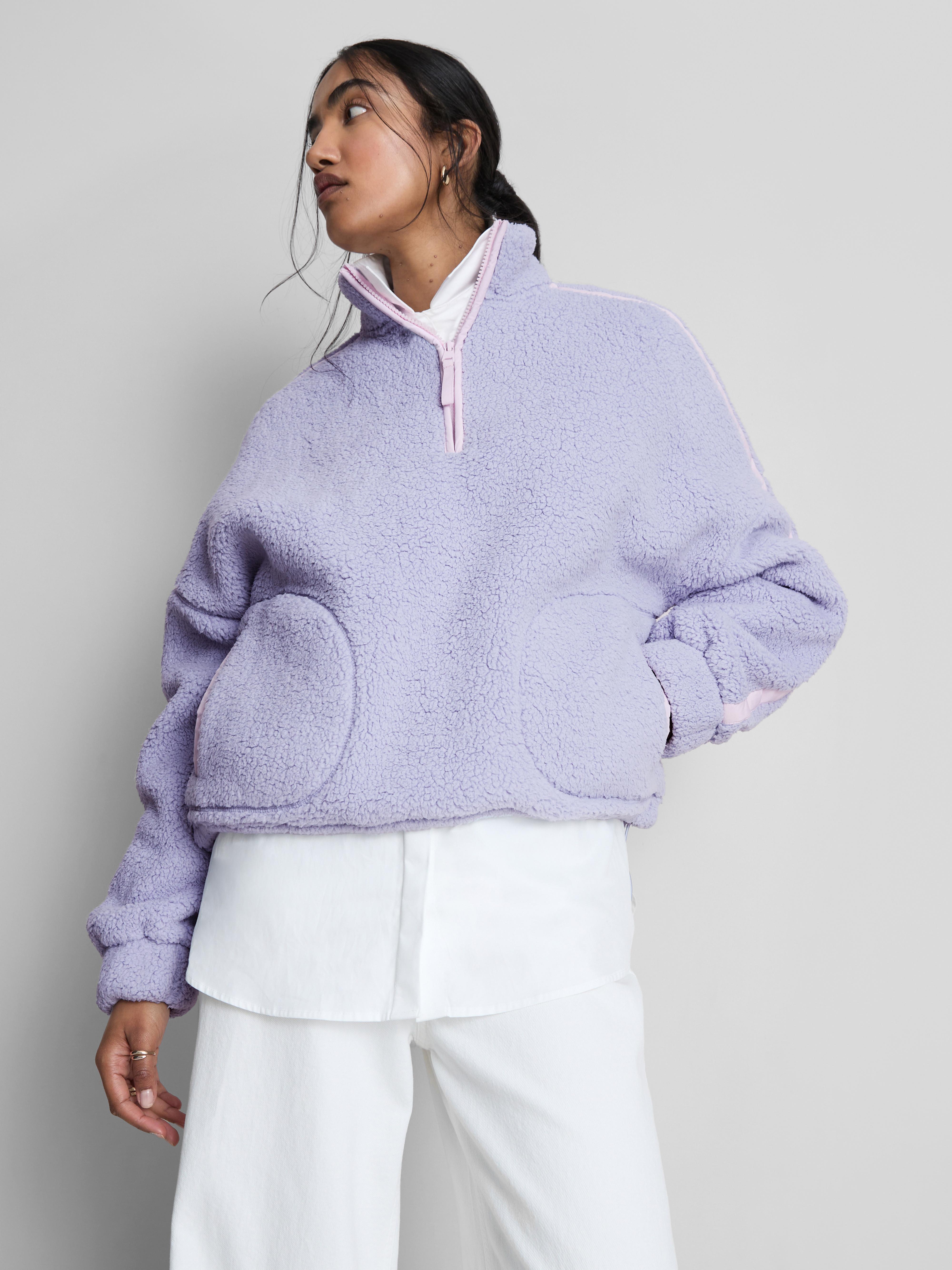 Contrast Pullover Fleece