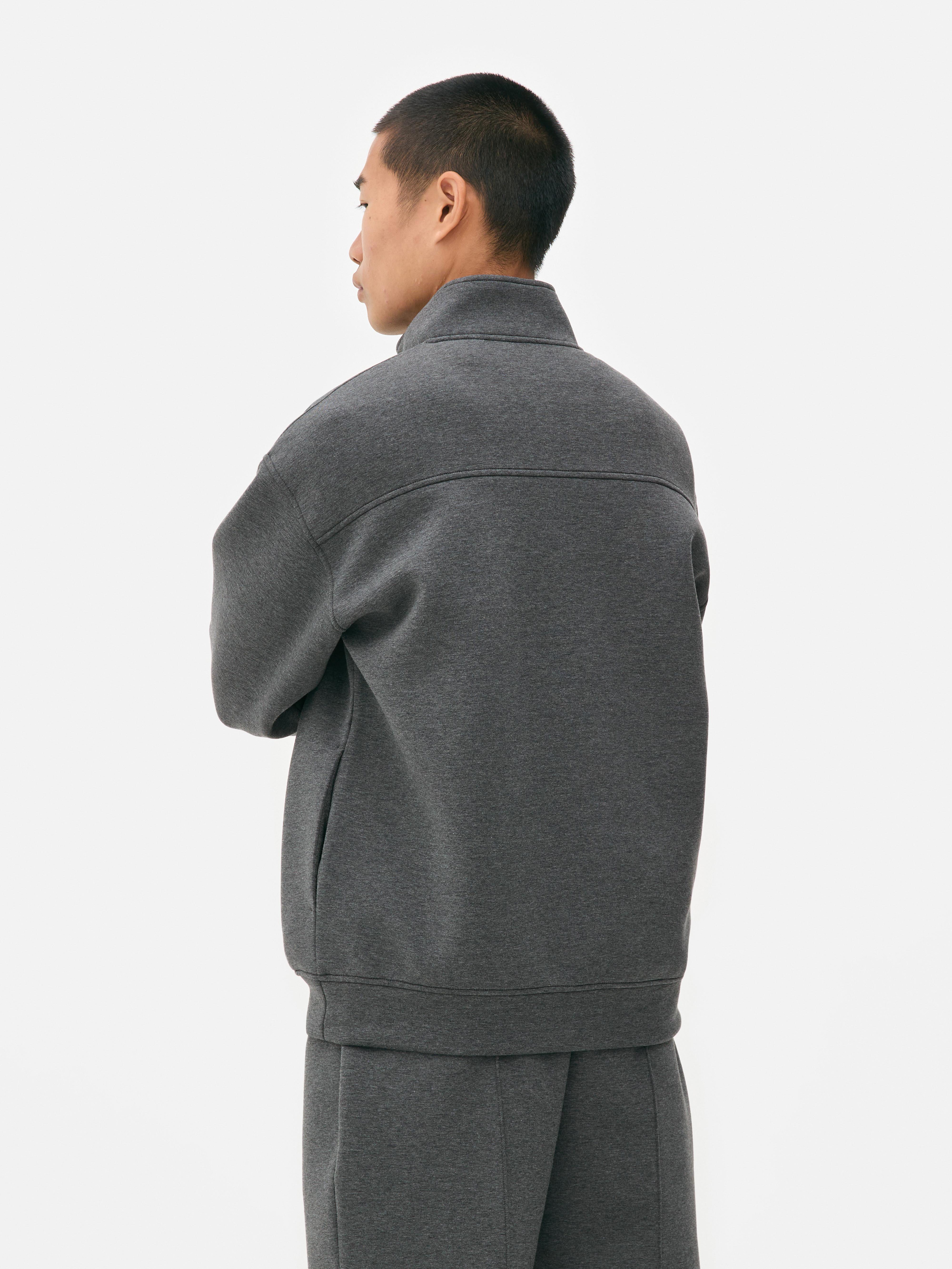 Funnel Neck Quarter Zip Sweatshirt