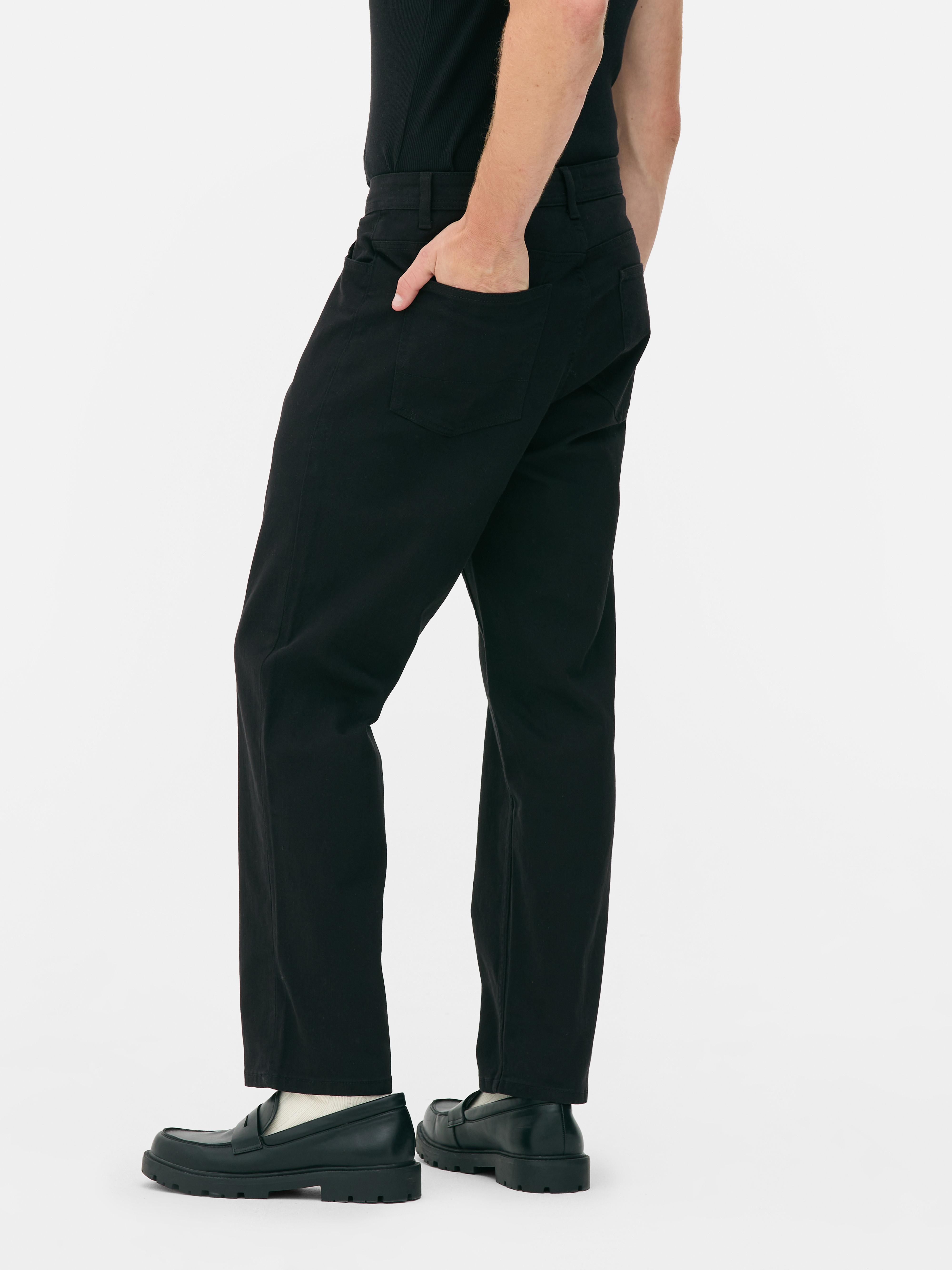 Mid-Rise Straight Leg Jeans