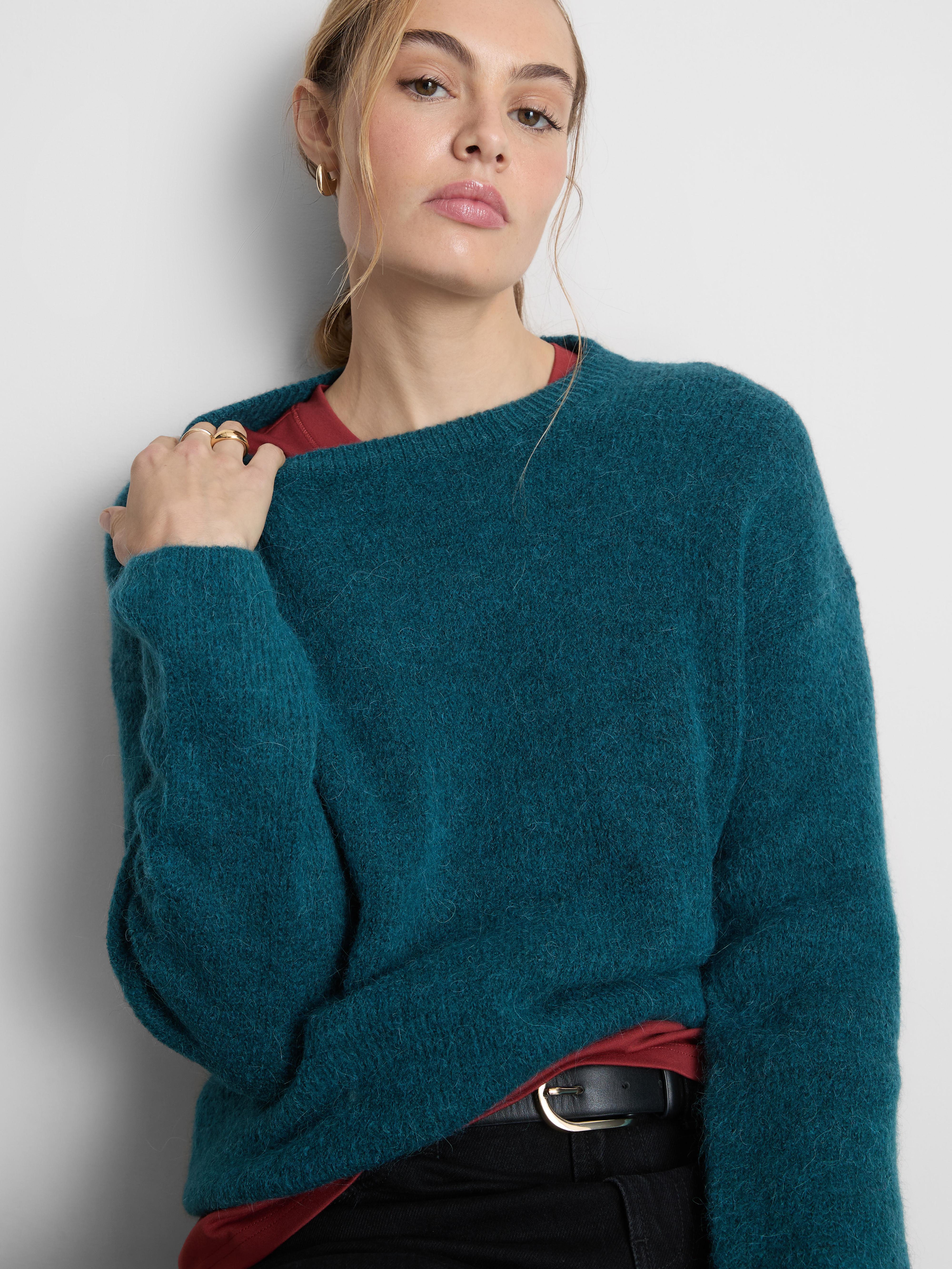 The Edit Ribbed Crew Neck Sweater