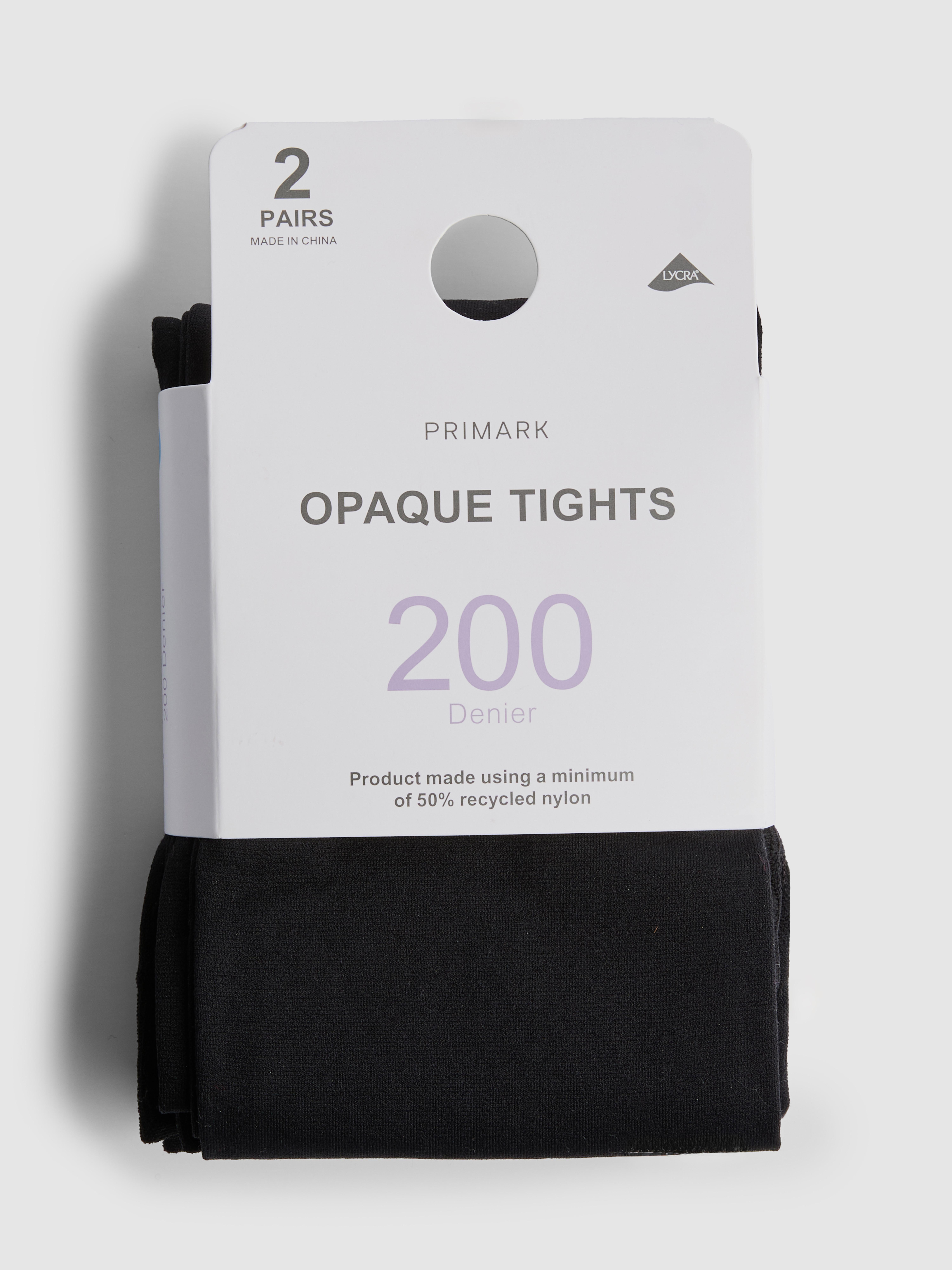 2-Pack 200 Denier Opaque Tights
