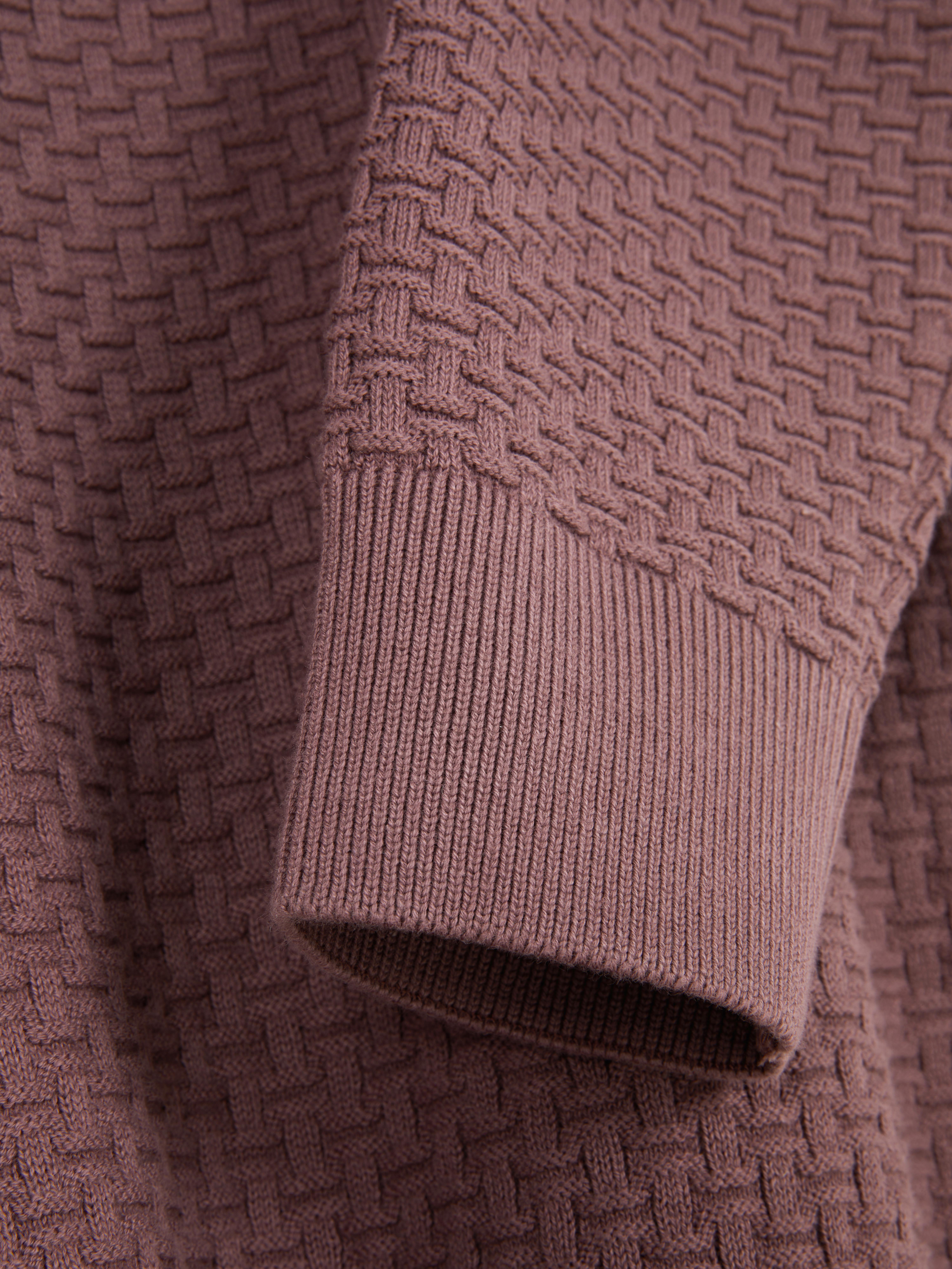 Textured Crew Neck Sweater