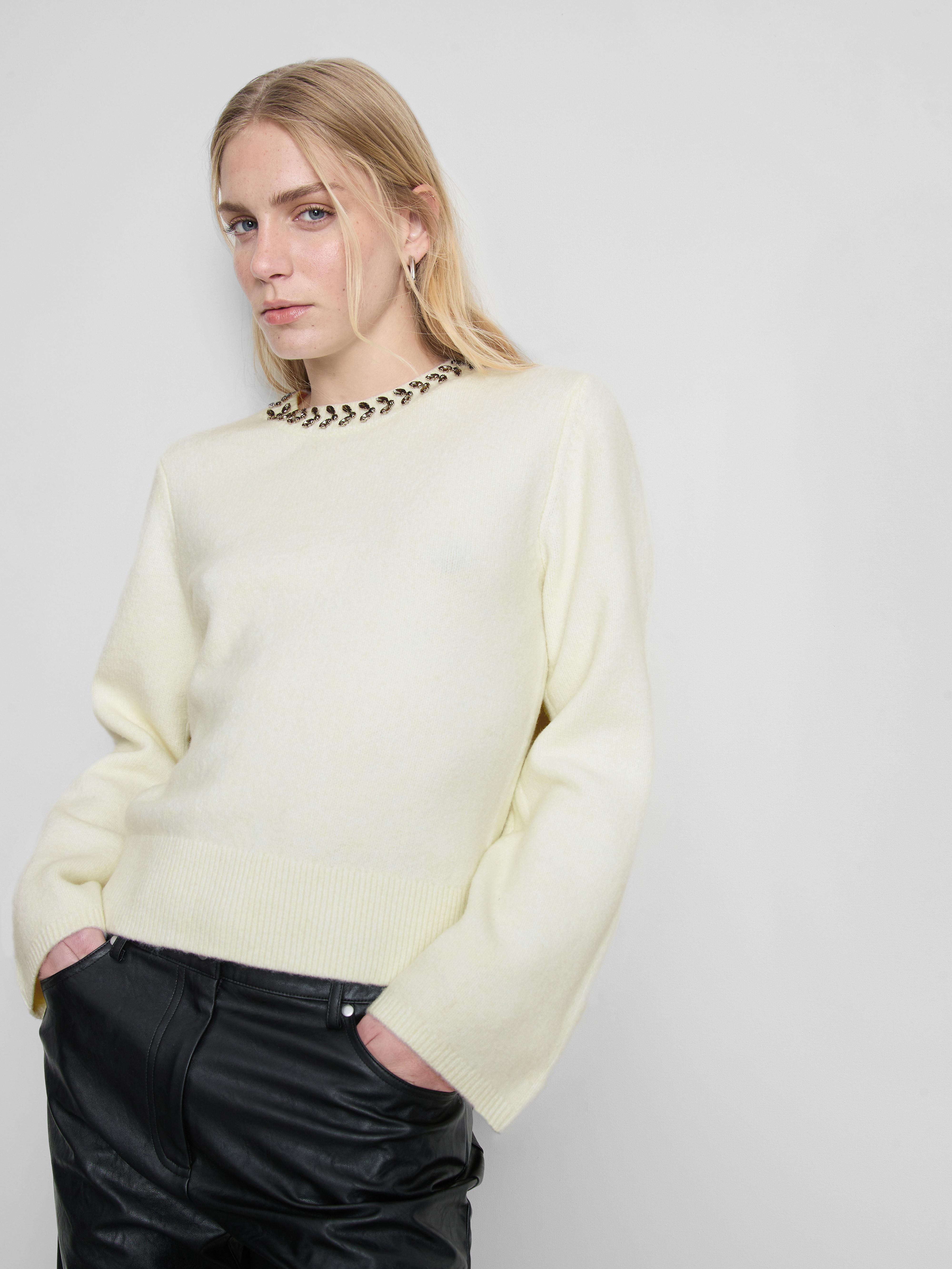 Embellished Knit Sweater