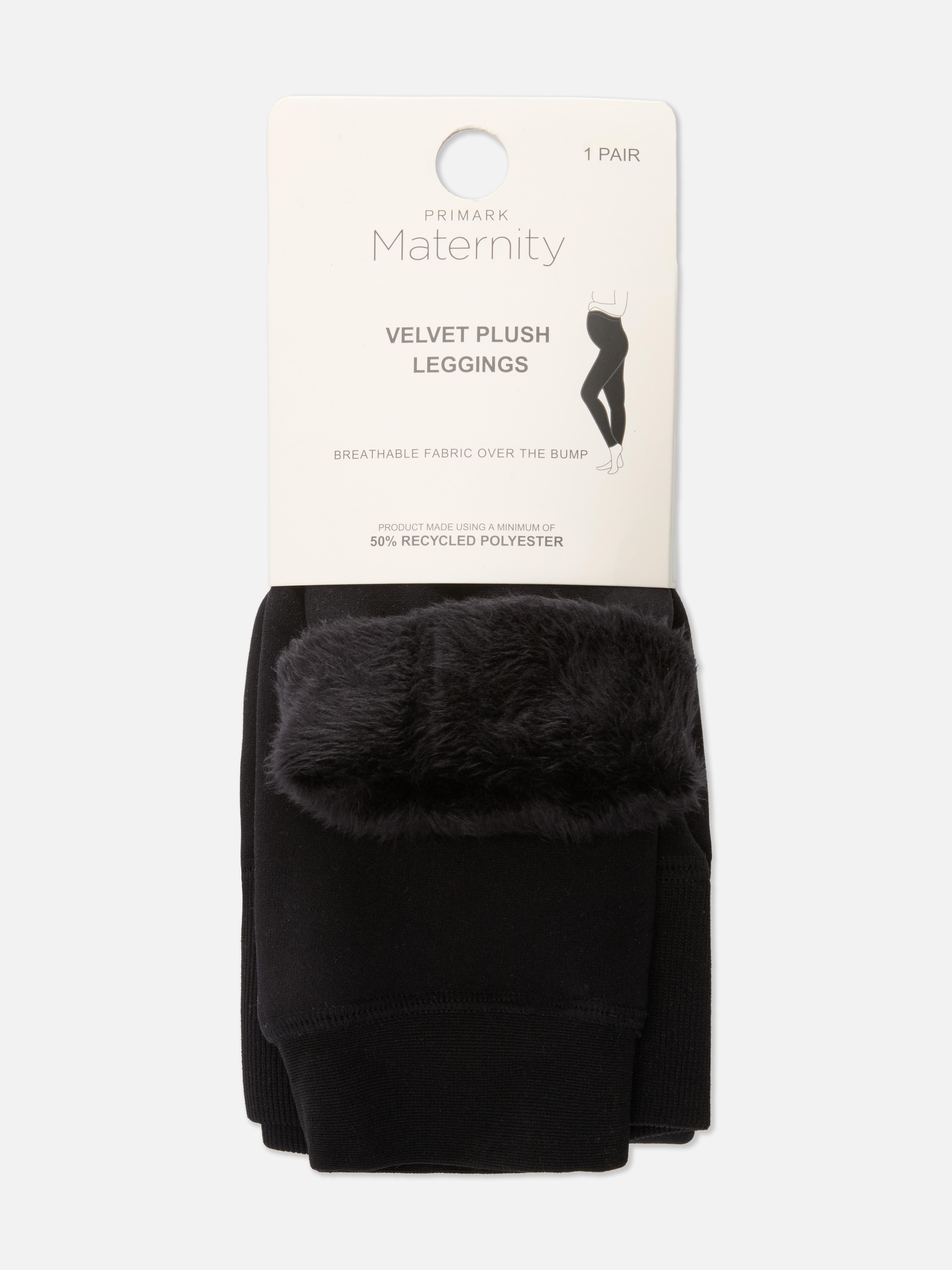 Velvet Plush Maternity Leggings