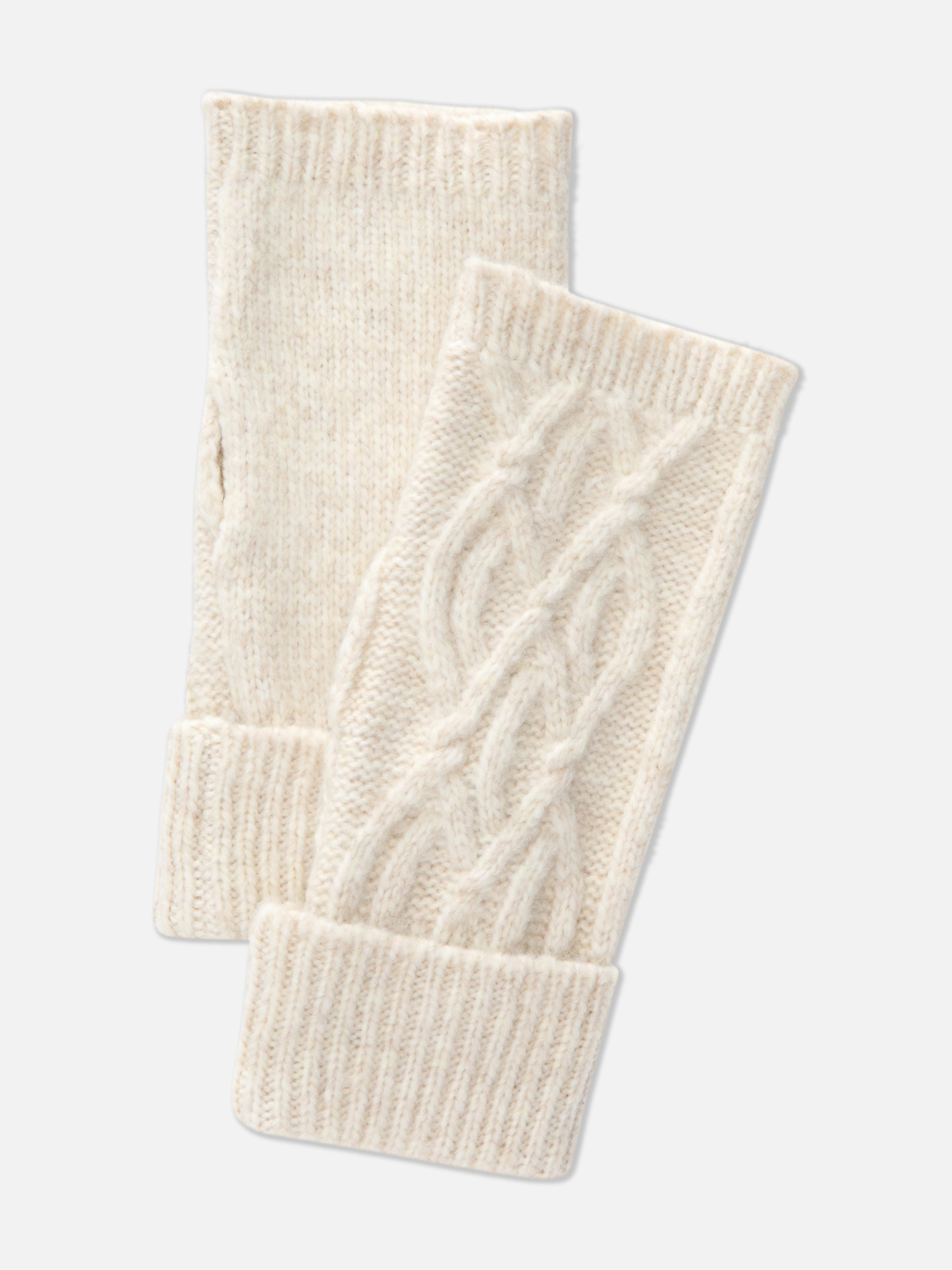 Cable Knit Wrist Warmers