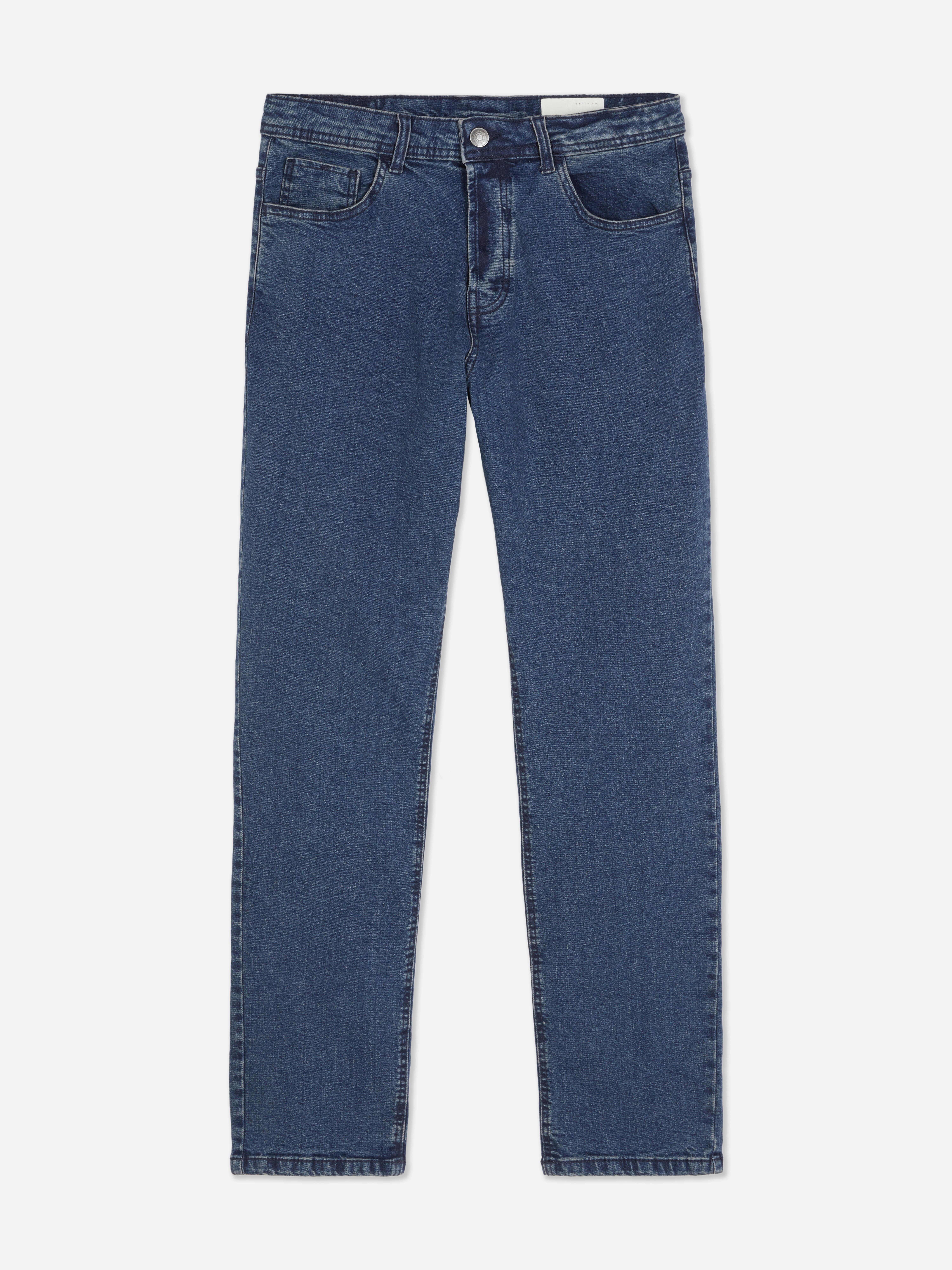 Mid-Rise Straight Leg Jeans