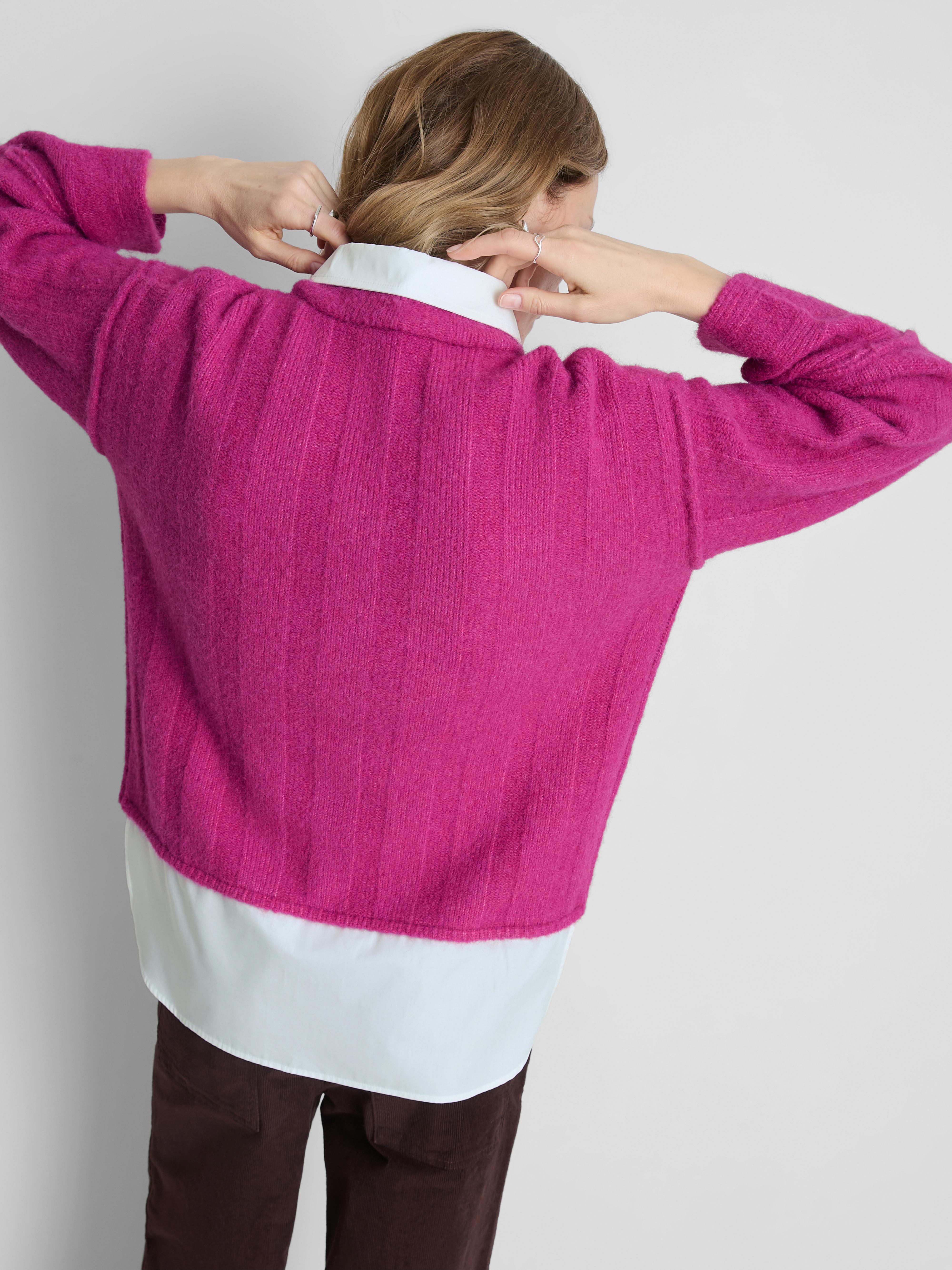 2 In 1 Layered Ribbed Sweater