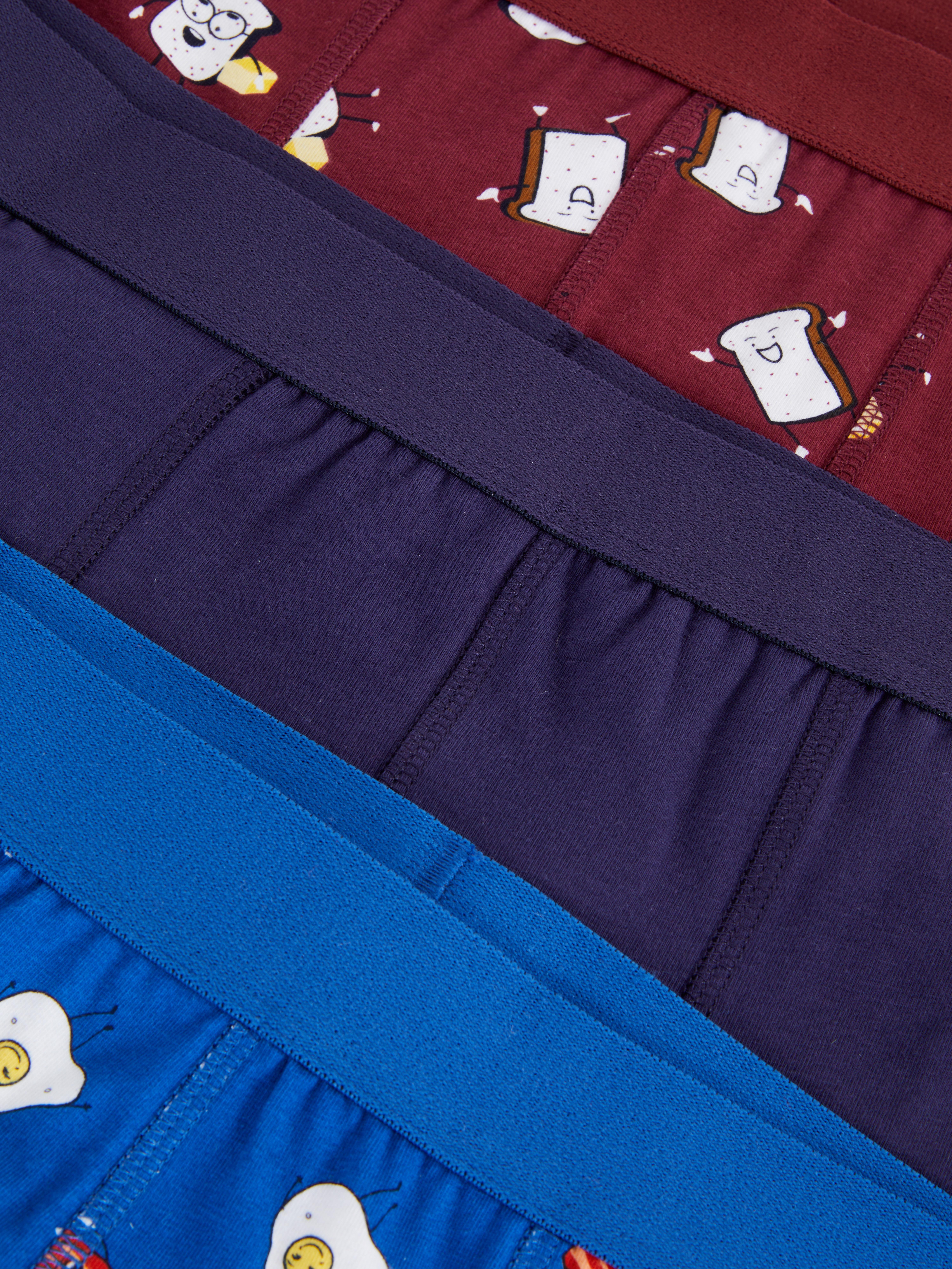 3pk Food Patterned Hipster Trunks