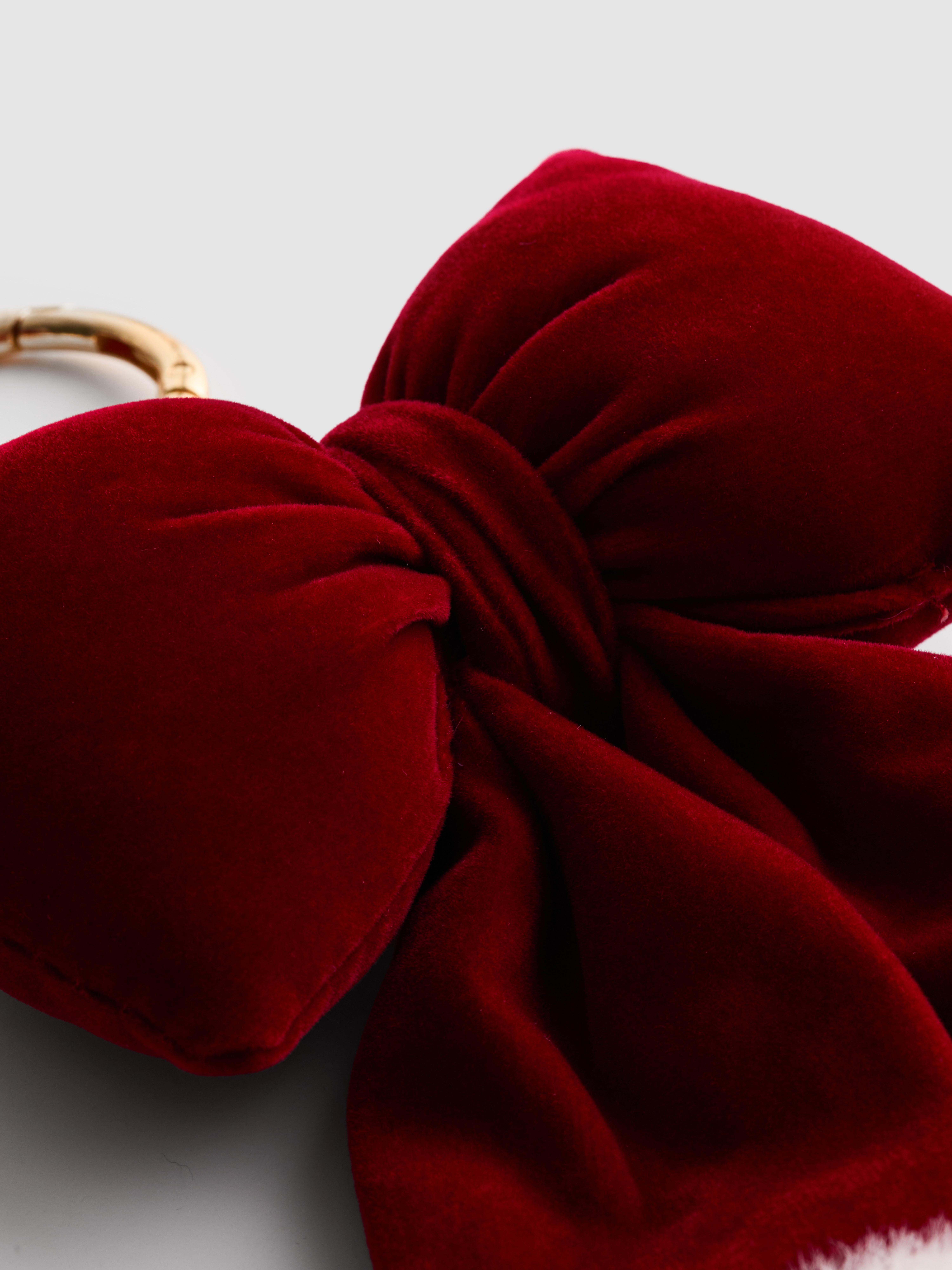 Christmas Bow Bag Charm