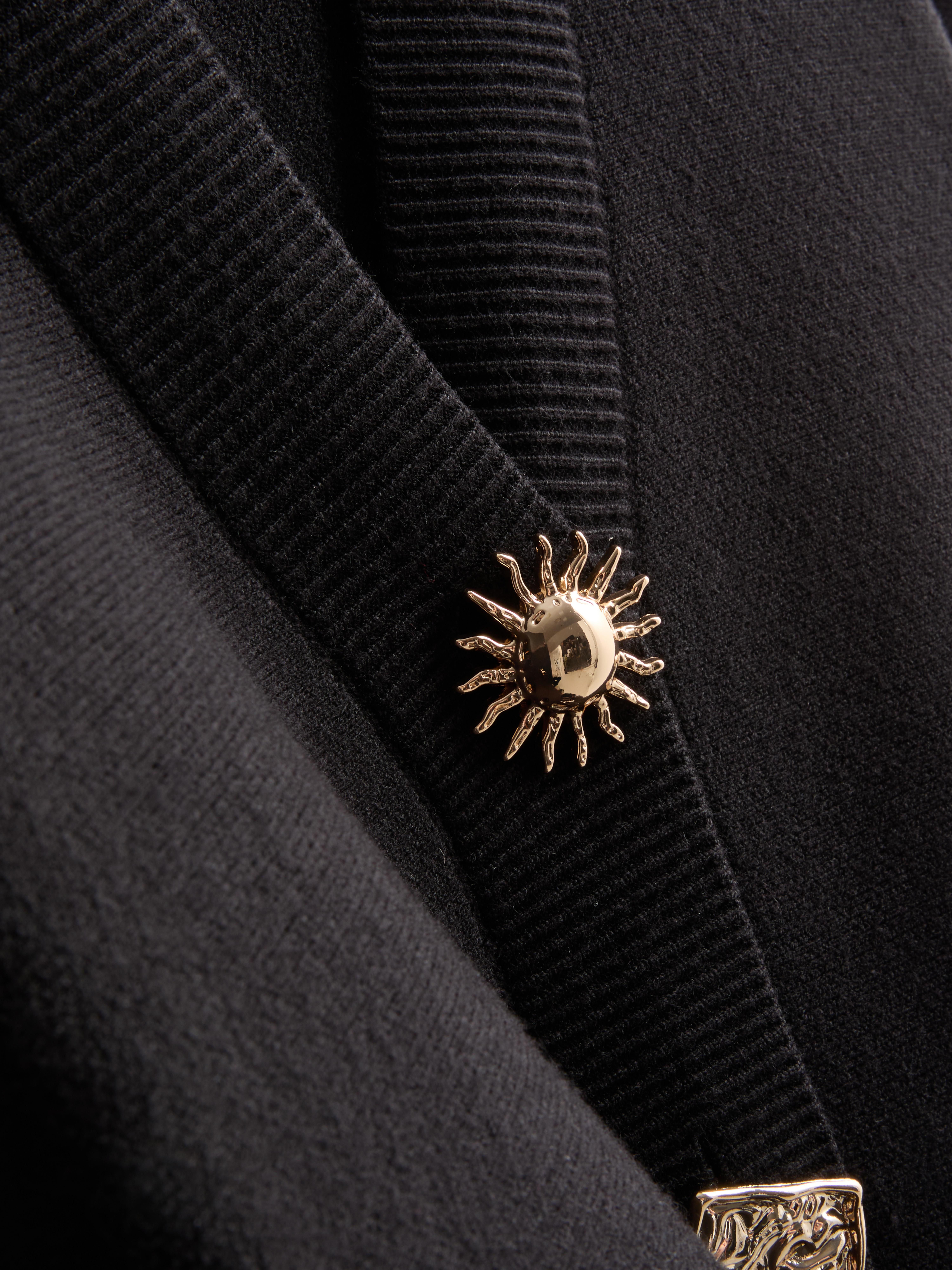 Peplum V-Neck Cardigan